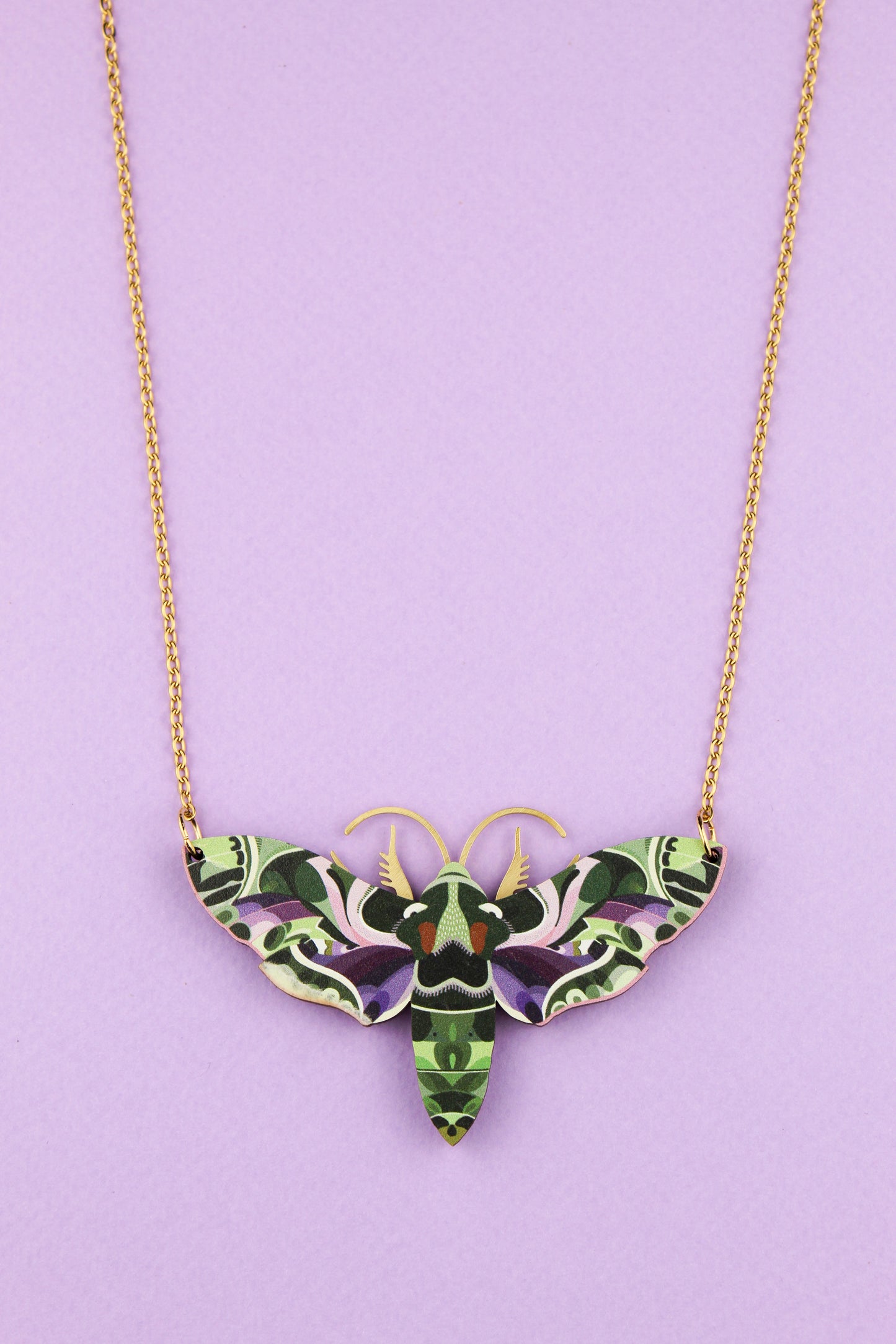 Flying Oleander Hawk-moth Necklace