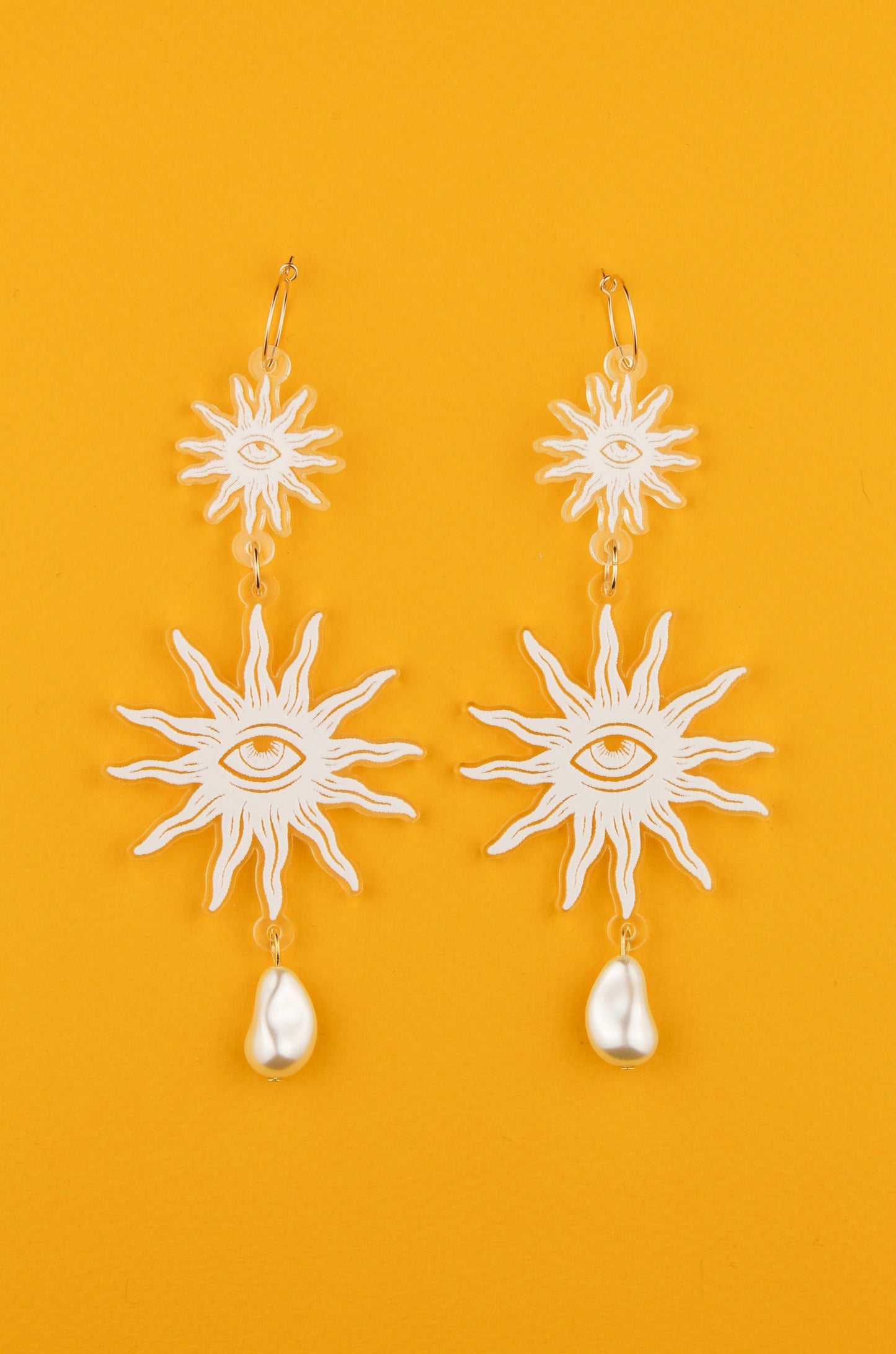 Boucles d'oreilles aux yeux étoilés
