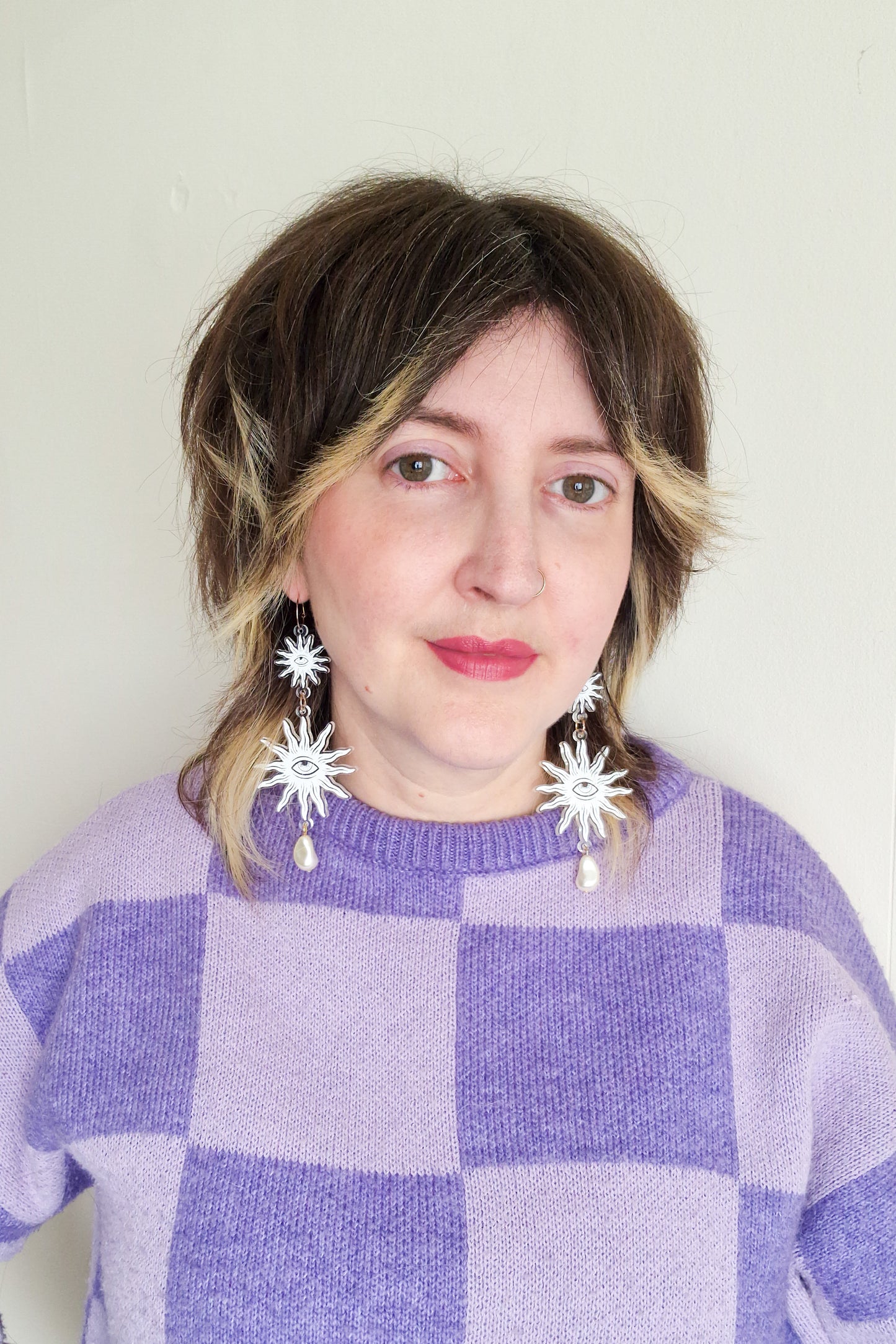 Boucles d'oreilles aux yeux étoilés