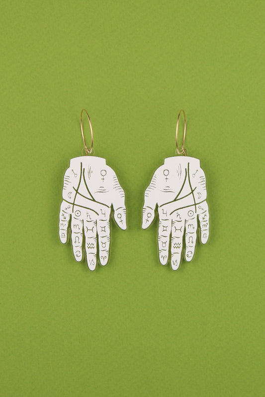 Palmistry Hand Earrings