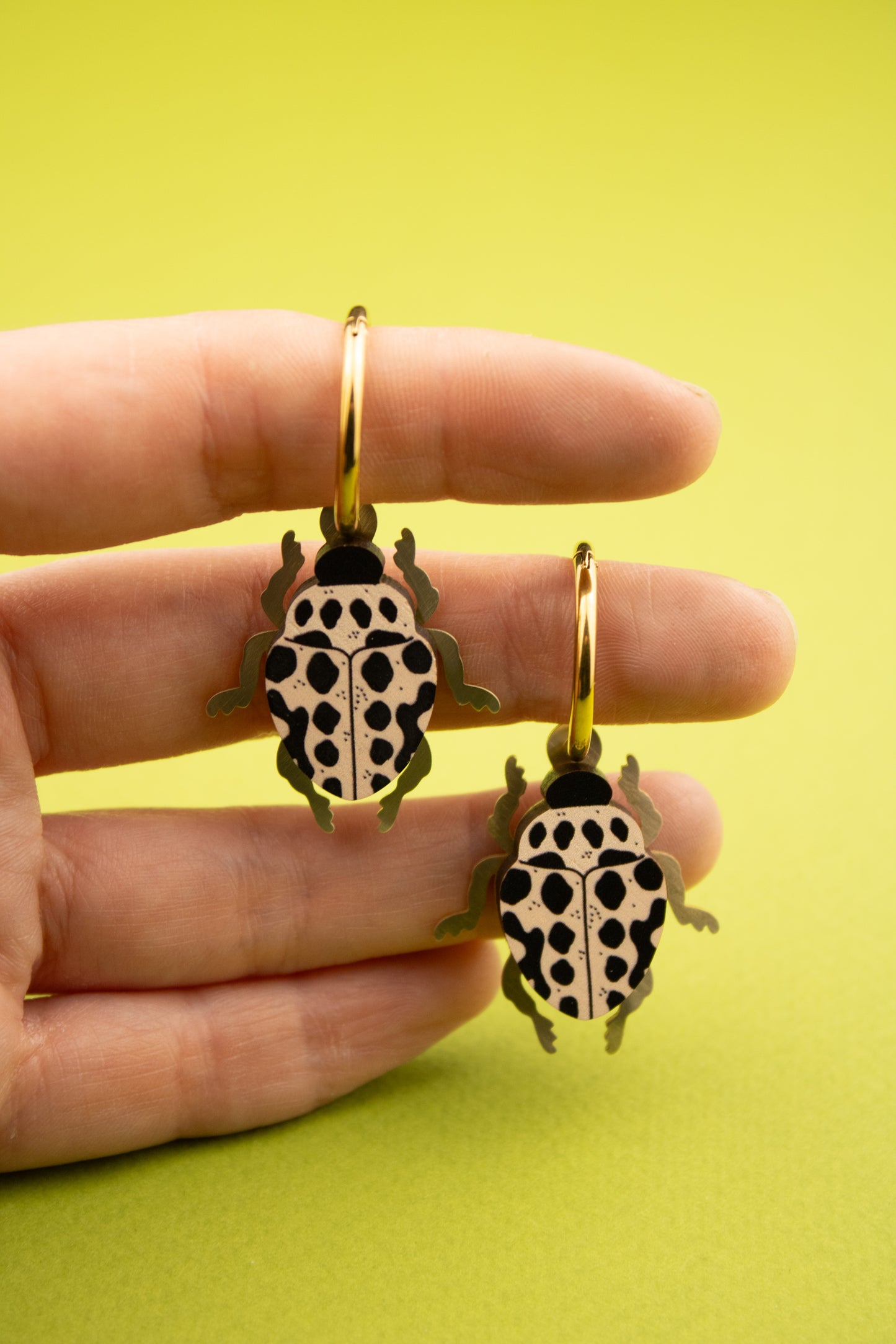 Ivory Ladybird Earrings