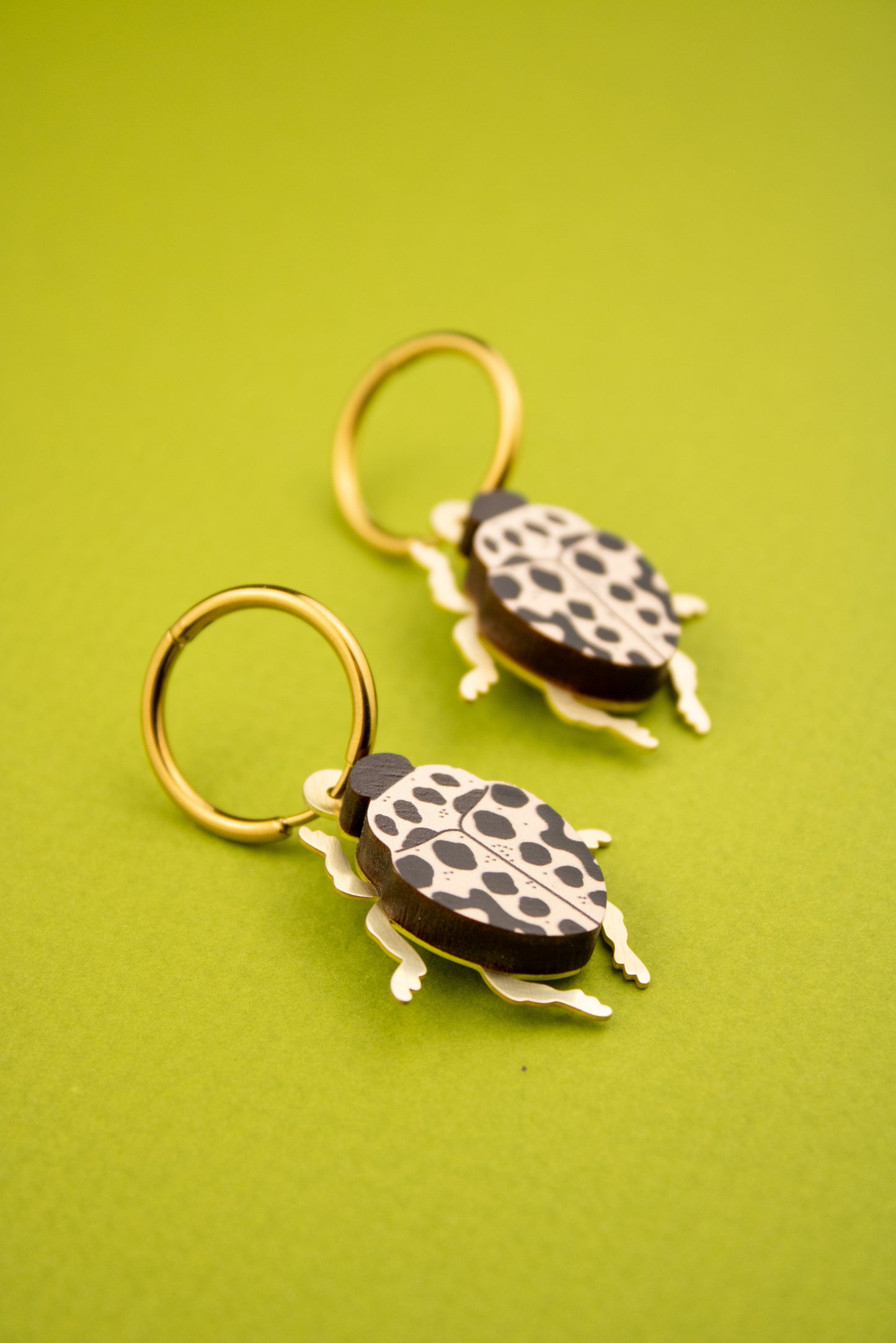 Ivory Ladybird Earrings