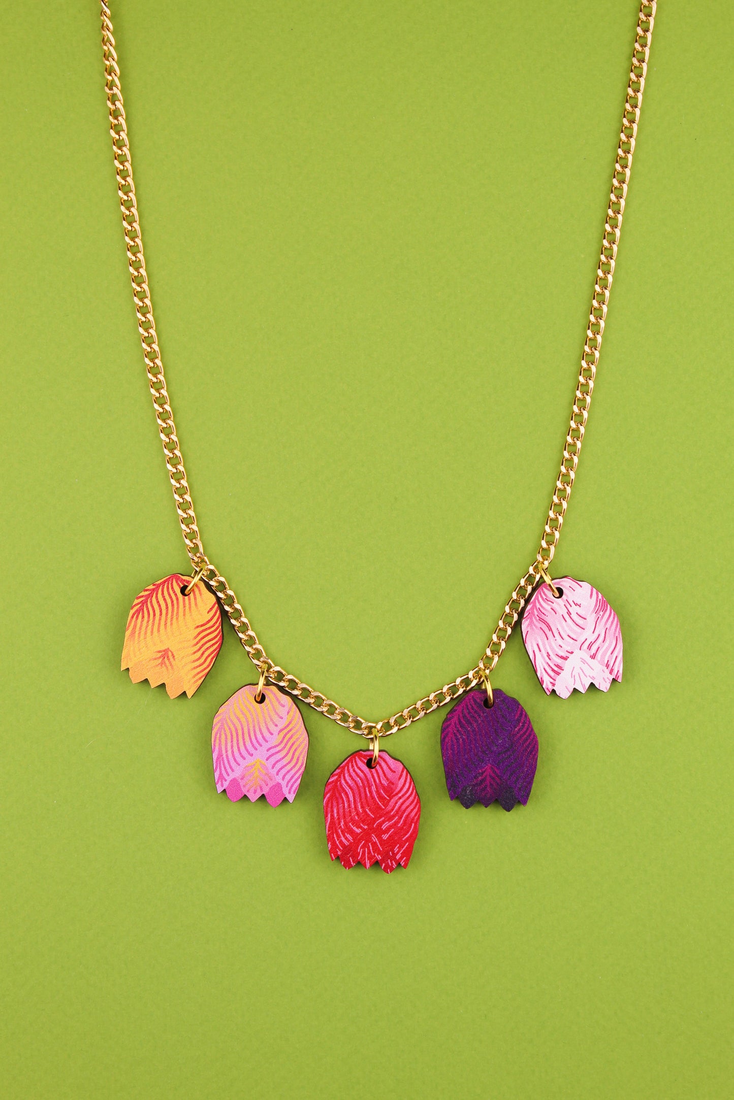 Collier à breloques tulipe
