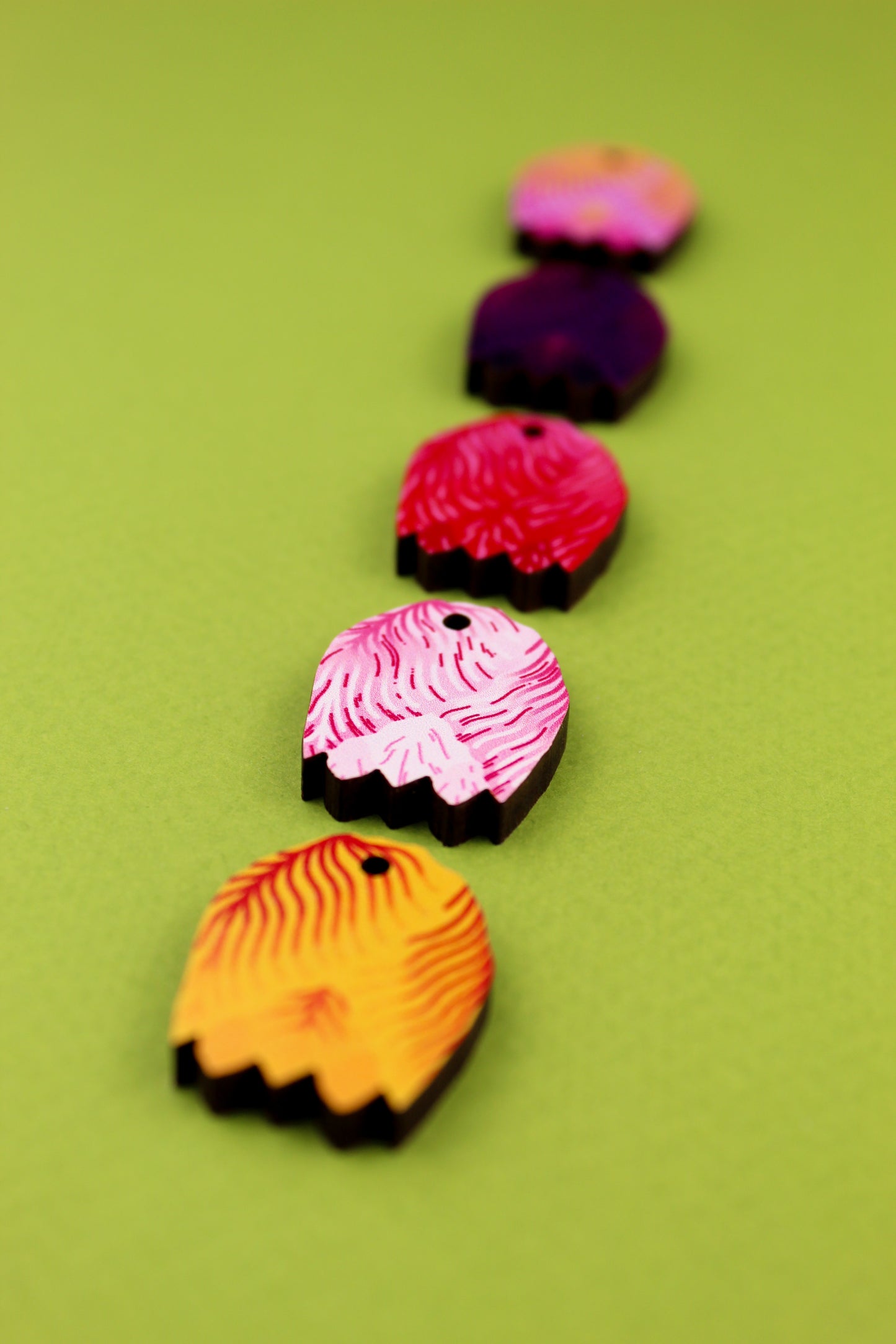 Tulip Earrings Set With Hoops