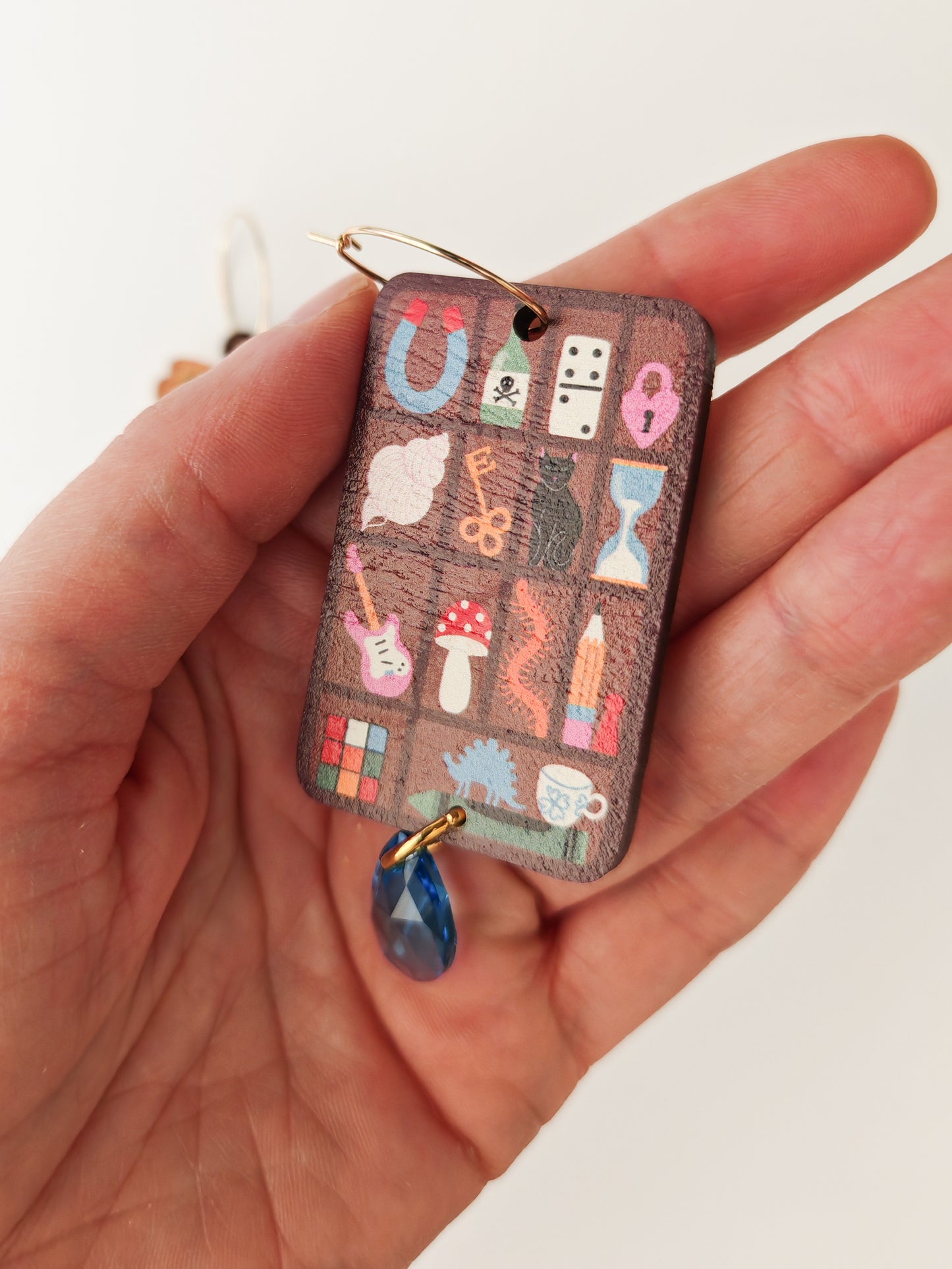 cat and trinket earrings HEAVY GRAIN