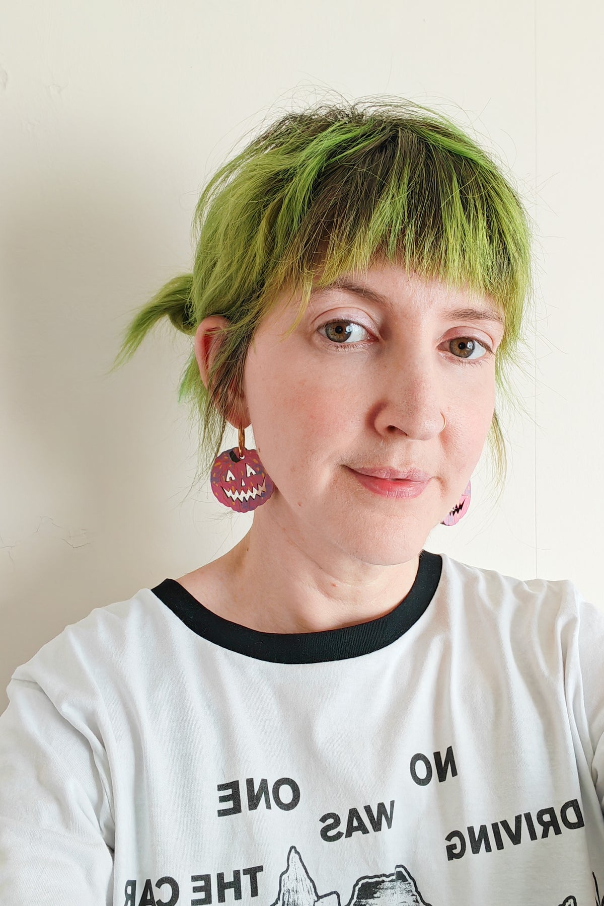 Pink Pumpkin Earrings