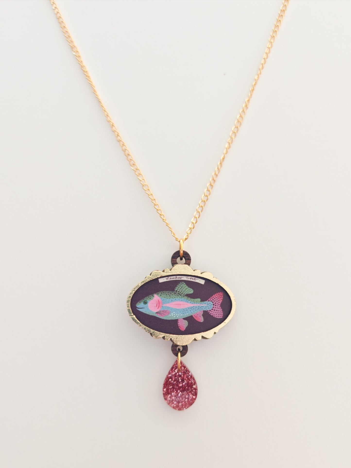 rainbow trout necklace NO FAULTS