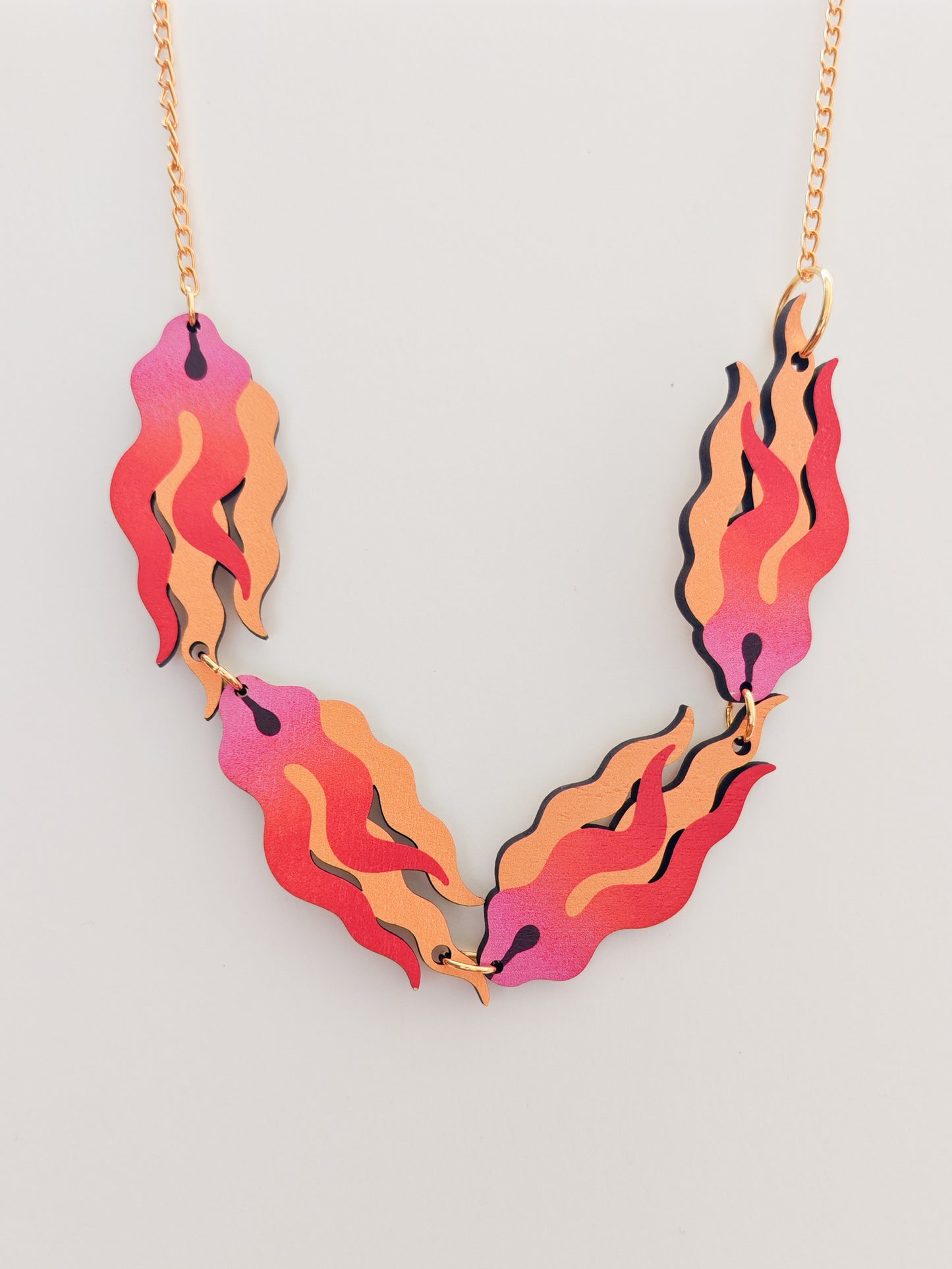 flame necklace HEAVY GRAIN