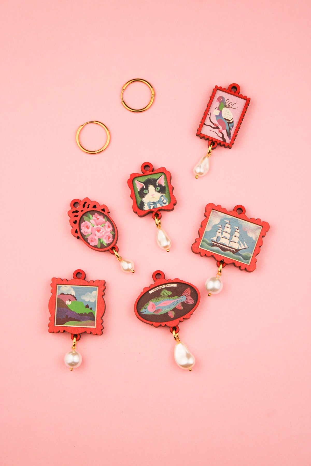 Red Funky Frame Set PRE ORDER