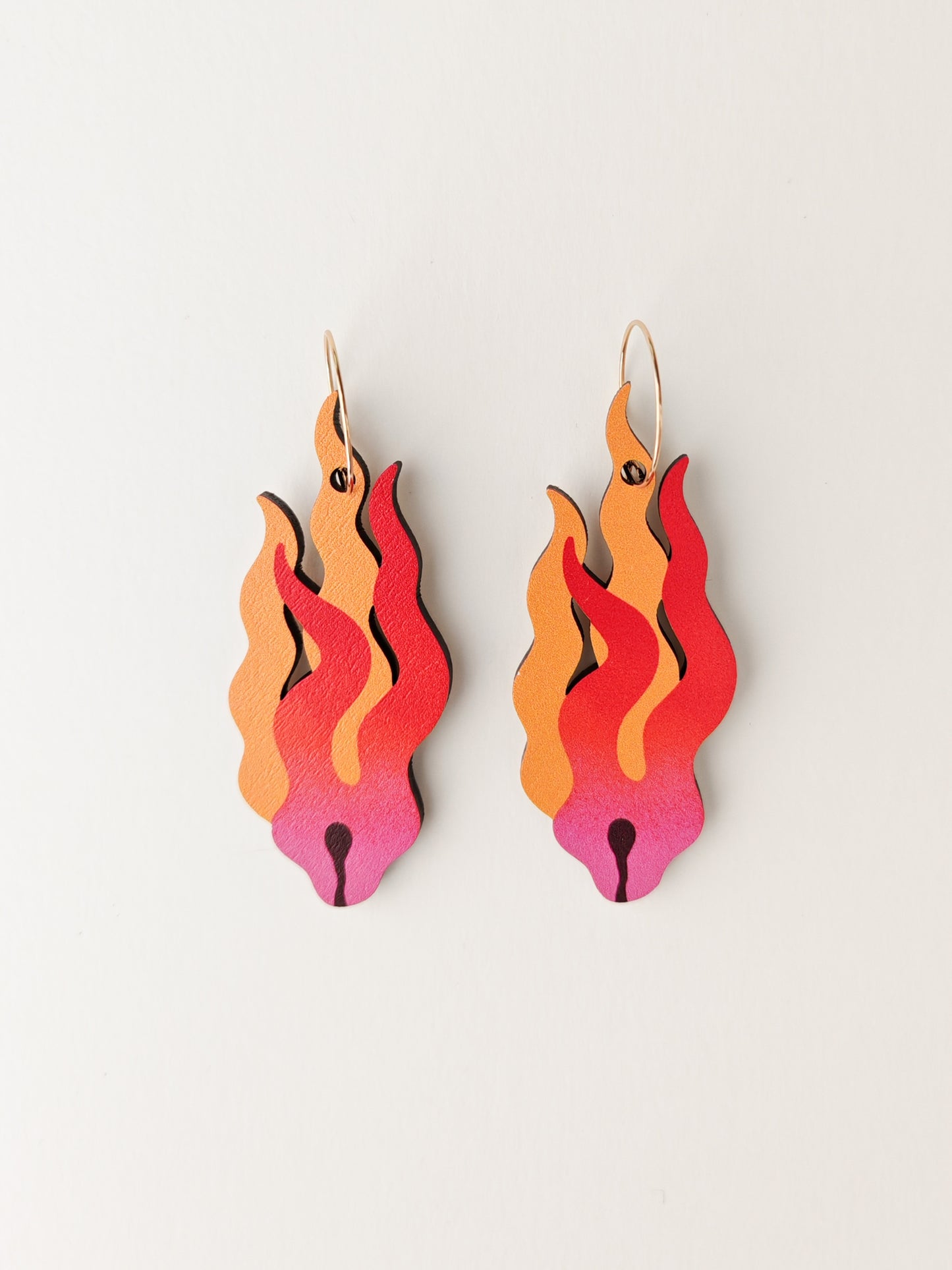 flame earrings NO FAULTS
