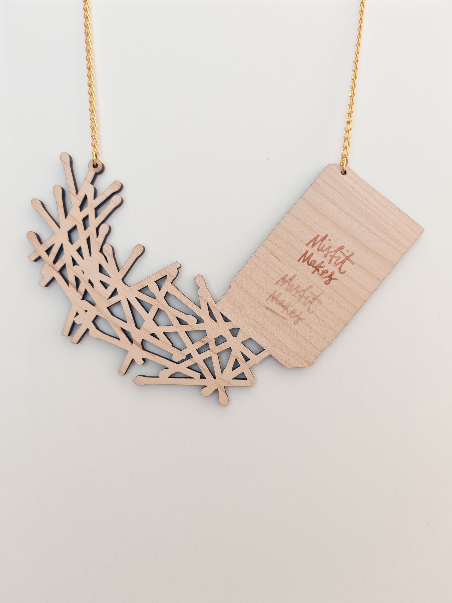 matchbox necklace PAINT CHIP / FAULT ON BACK