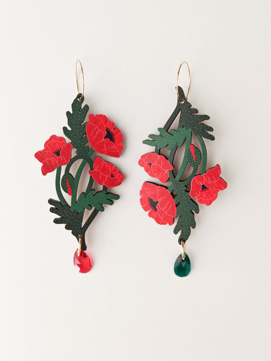 poppy earrings NO FAULTS