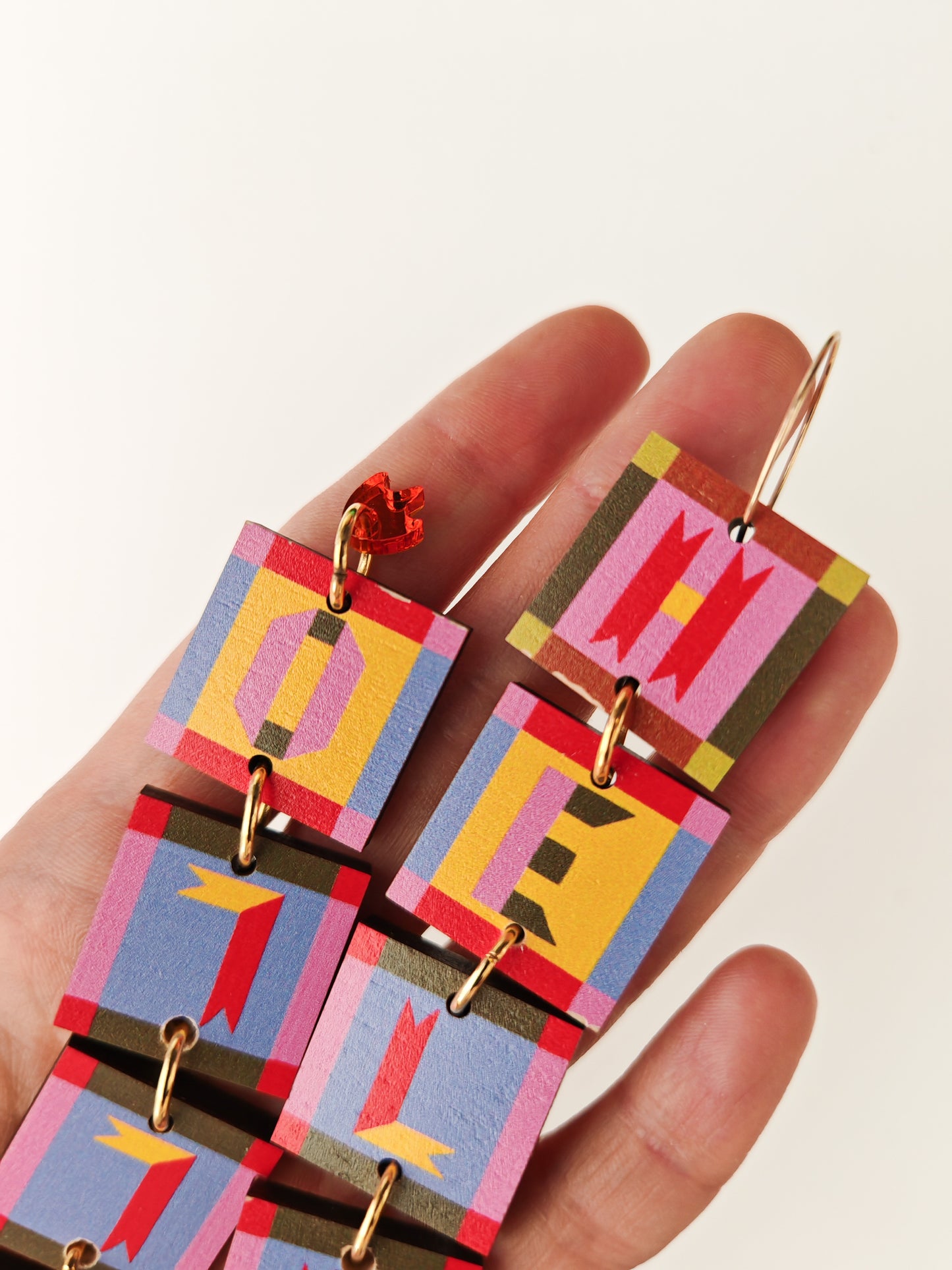 hello earrings PAINT CHIP