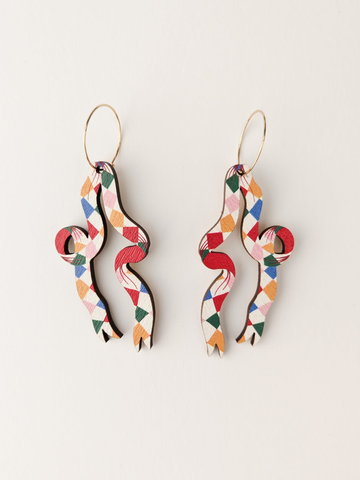 ribbon earrings HEAVY GRAIN