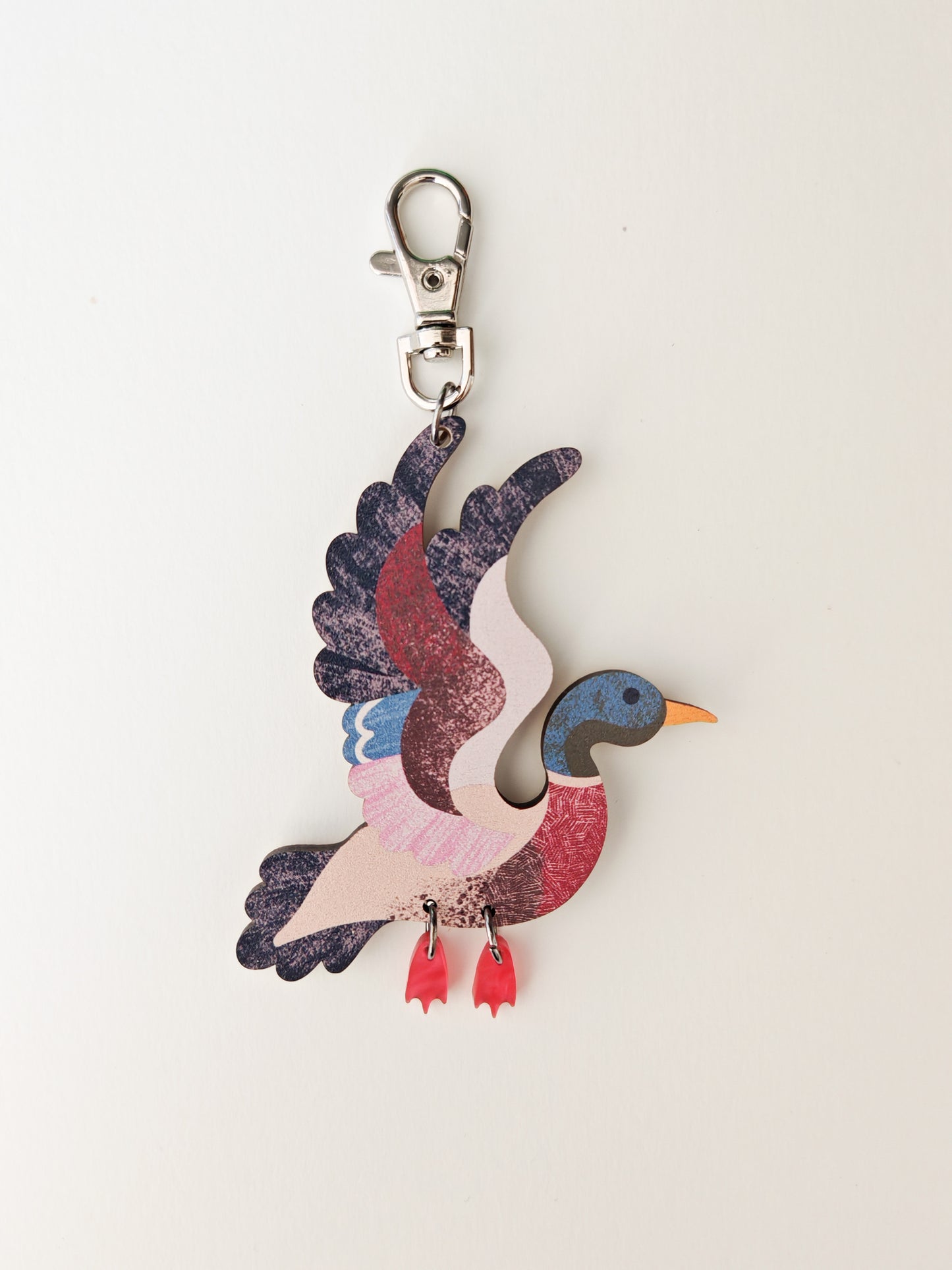 mallard bag charm PAINT CHIP
