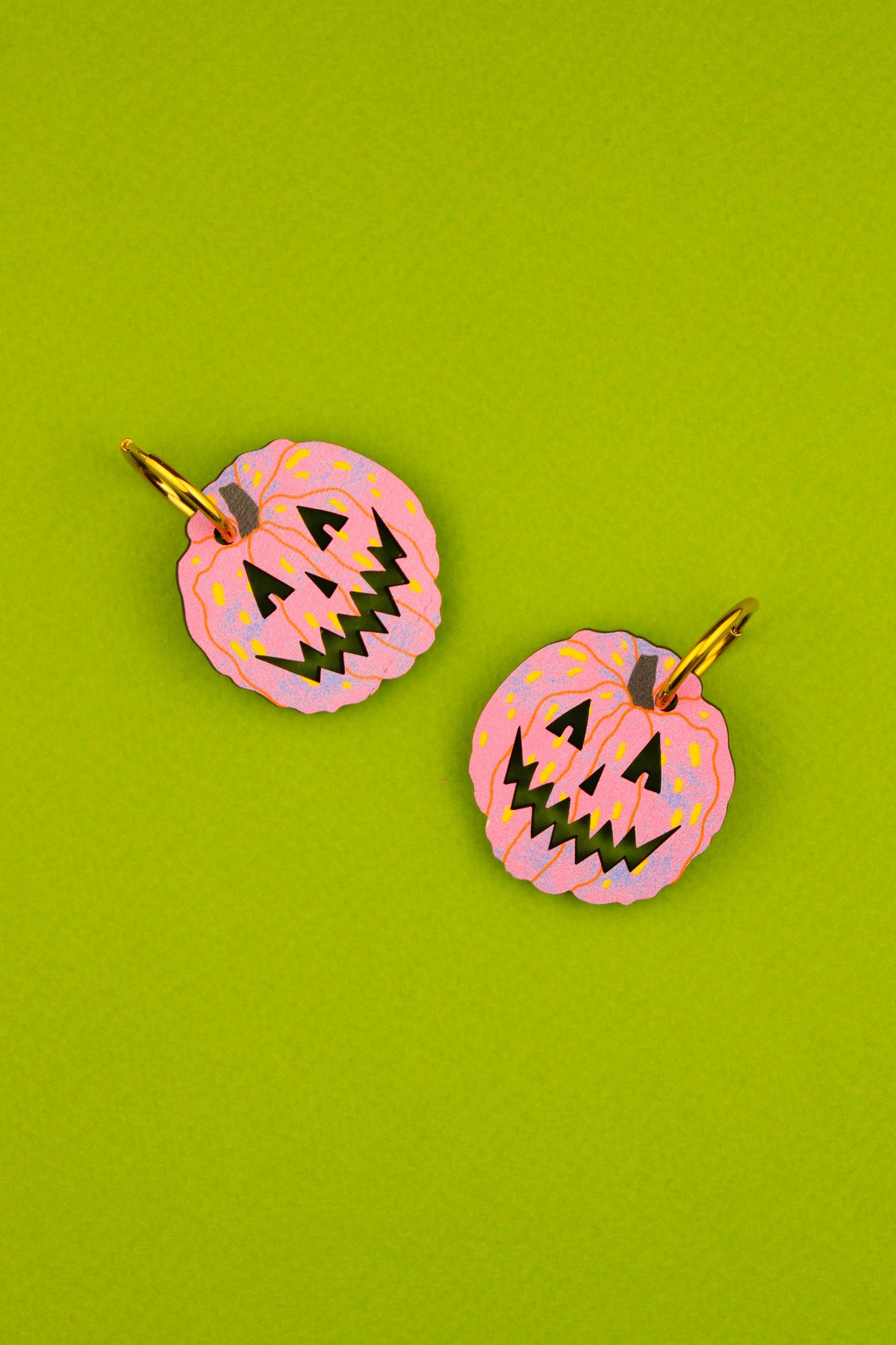 Pink Pumpkin Earrings