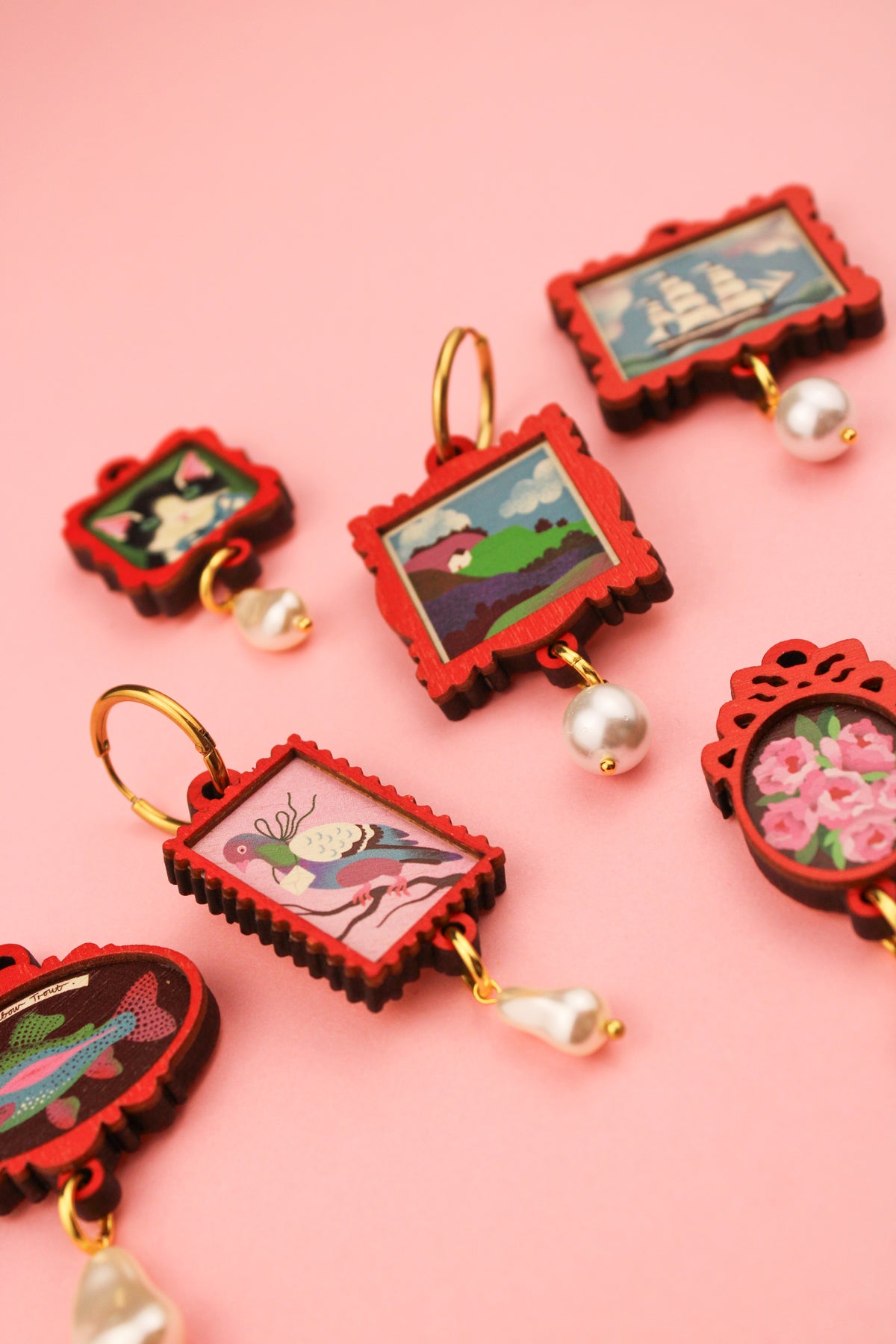 Red Funky Frame Set PRE ORDER
