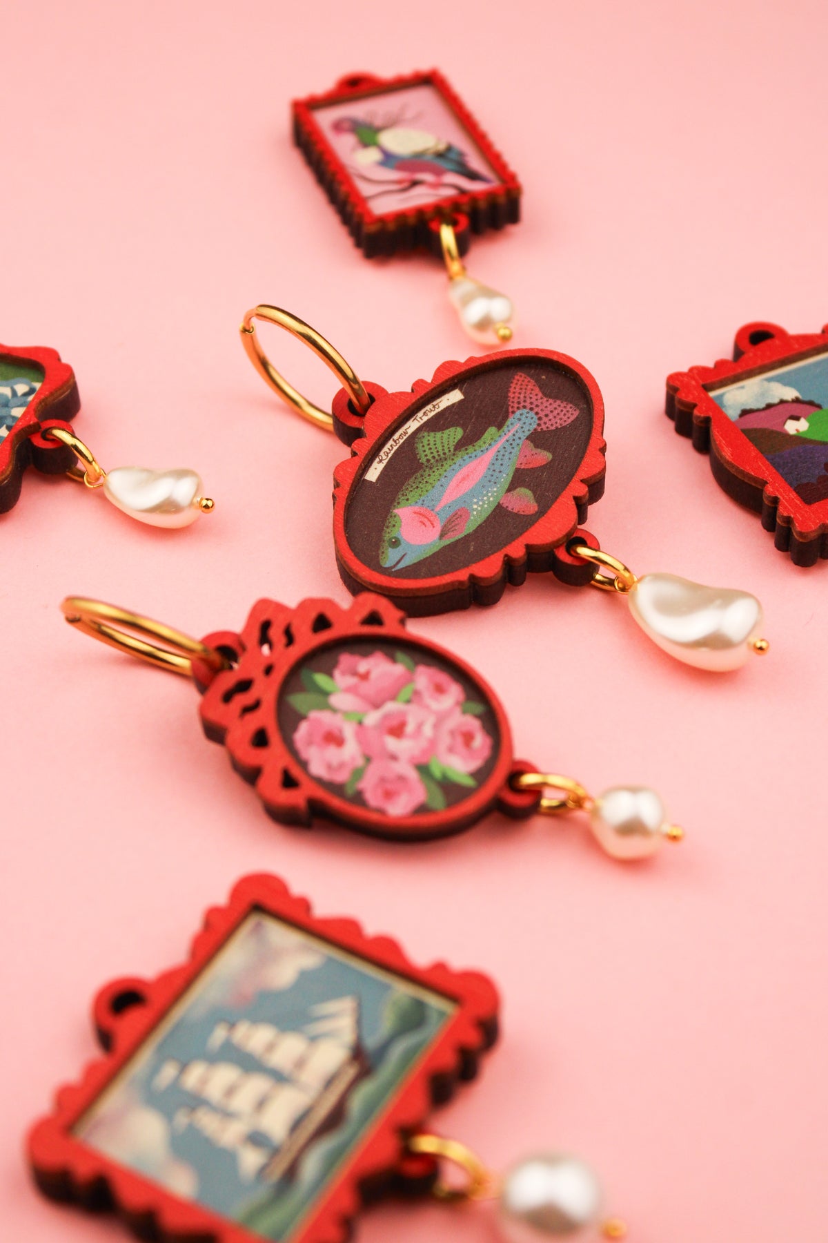 Red Funky Frame Set PRE ORDER