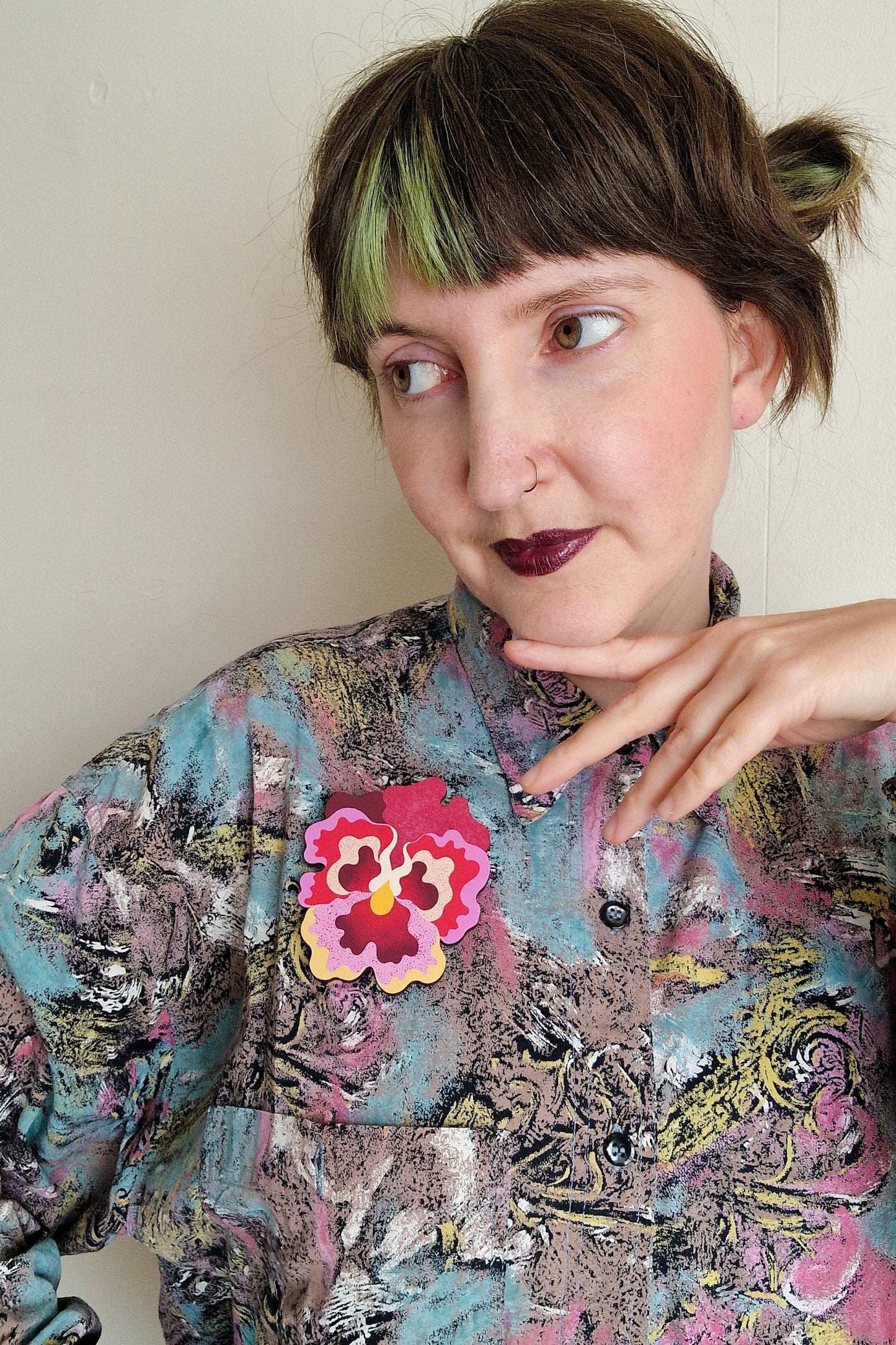 Broche Pensée Géante
