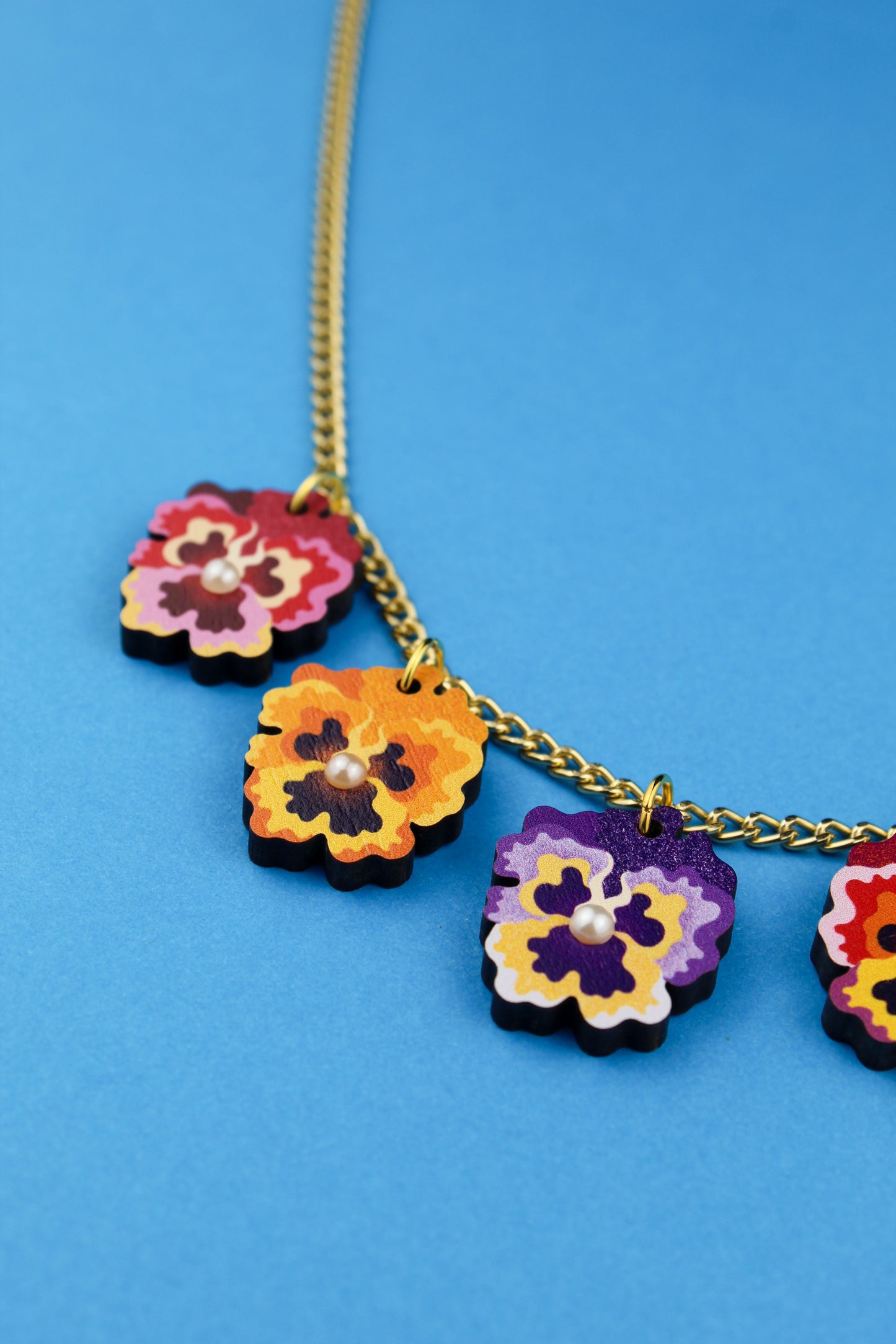 Collier à breloques Pensée