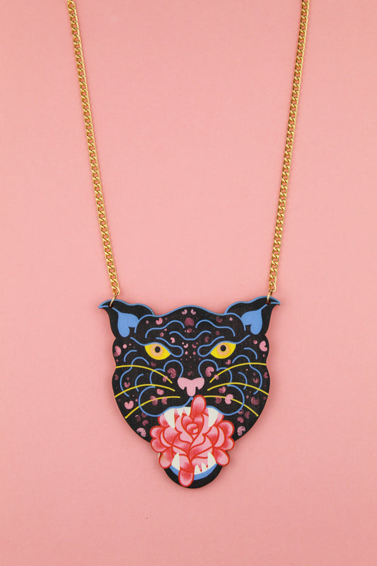 Collier Panthère Rose