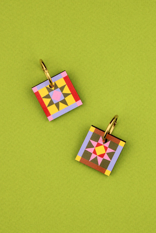 Sawtooth Star Earrings