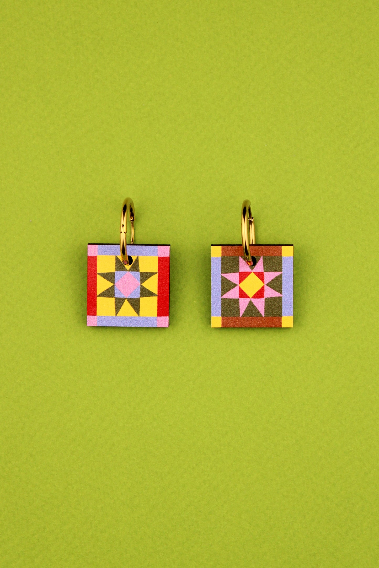 Sawtooth Star Earrings