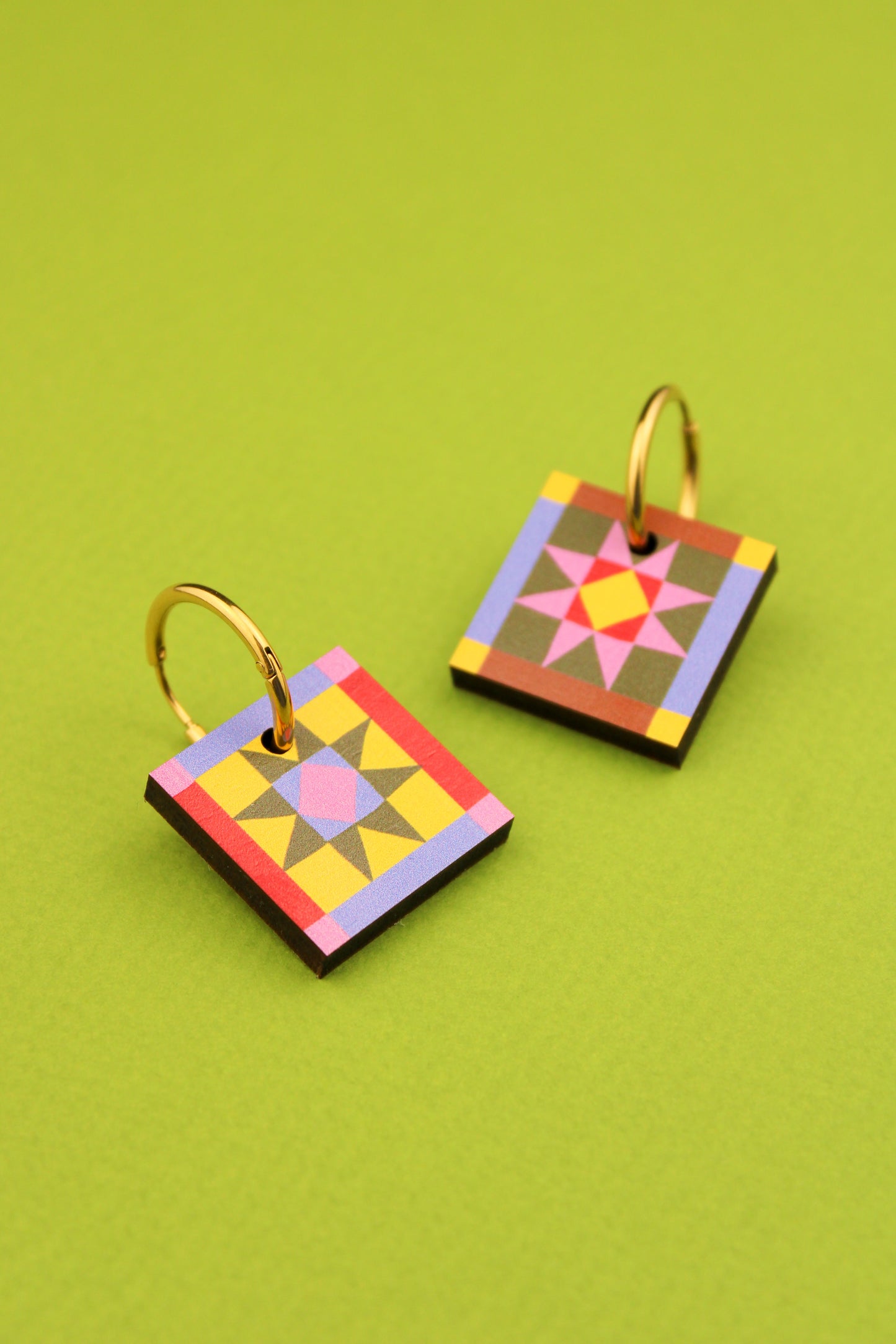 Sawtooth Star Earrings