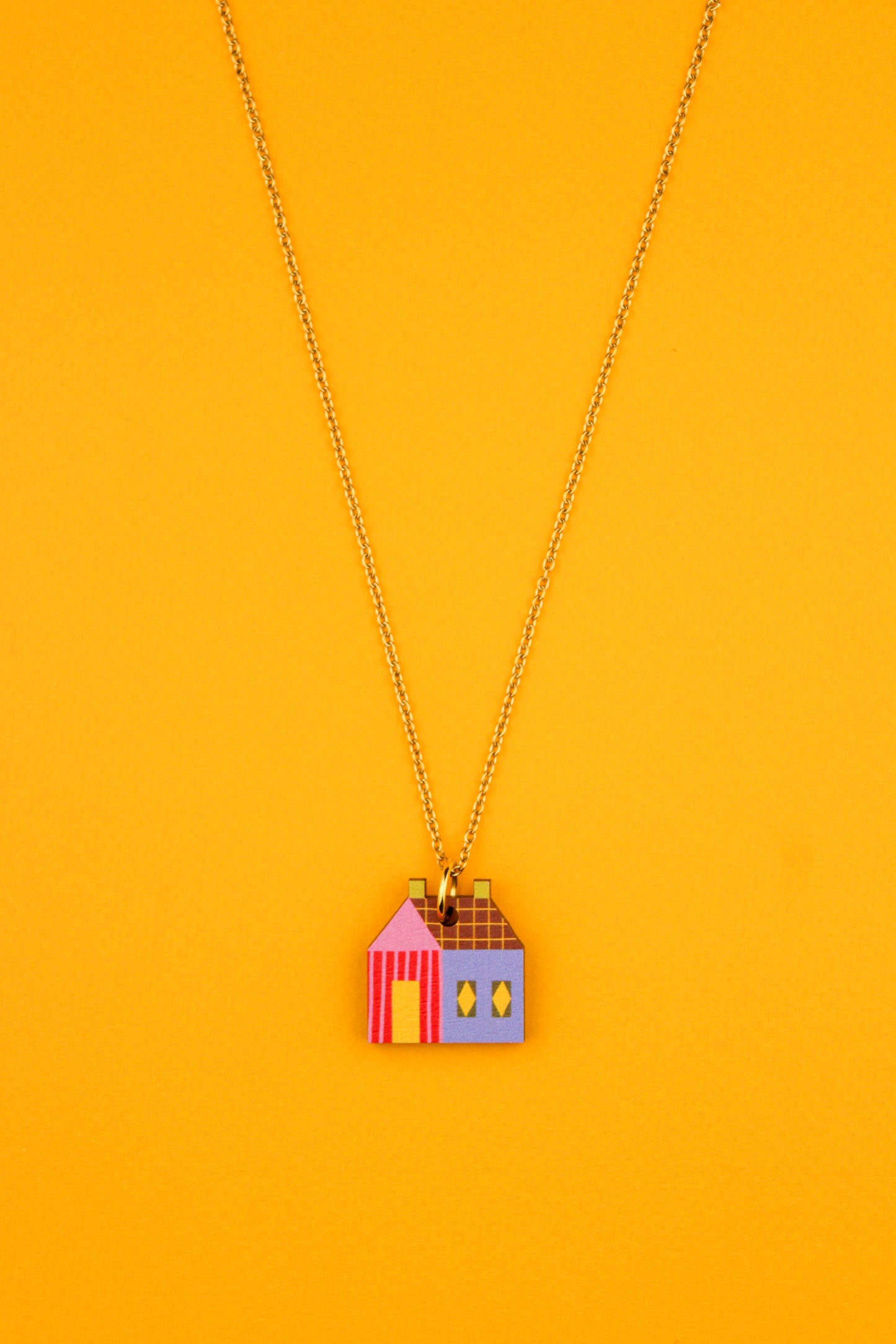 House Pendant Red and Blue