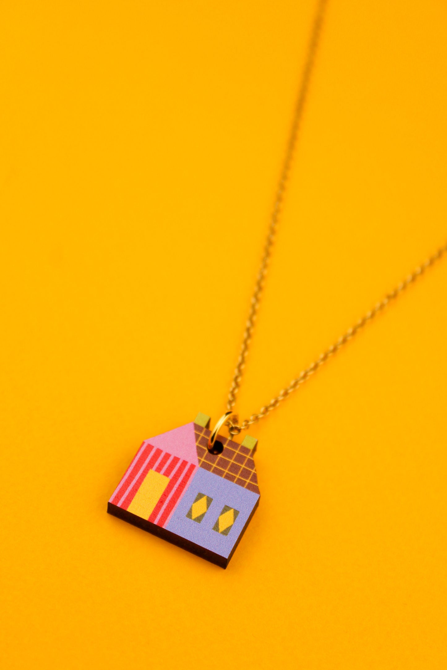 House Pendant Red and Blue