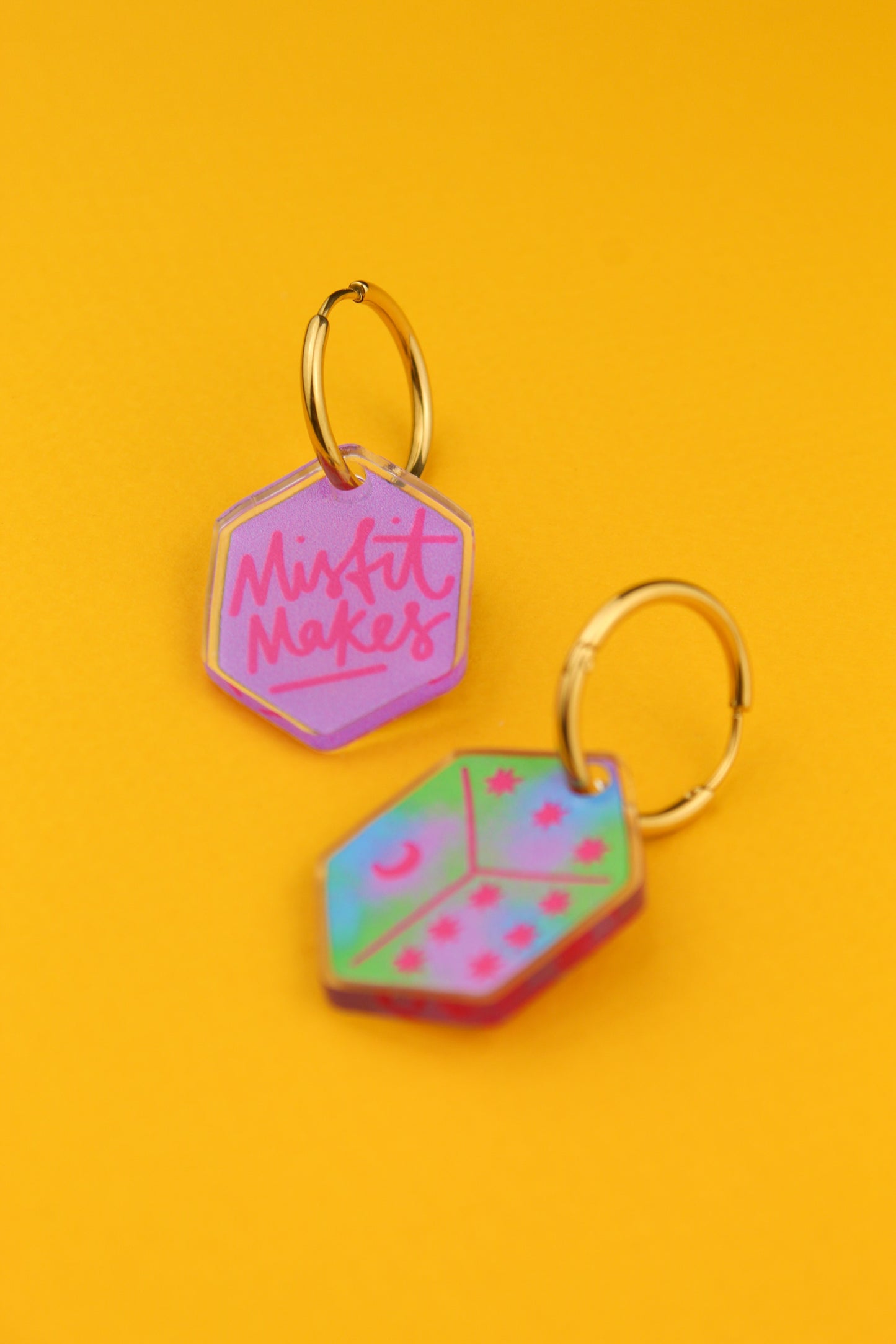 Galaxy Dice Earrings