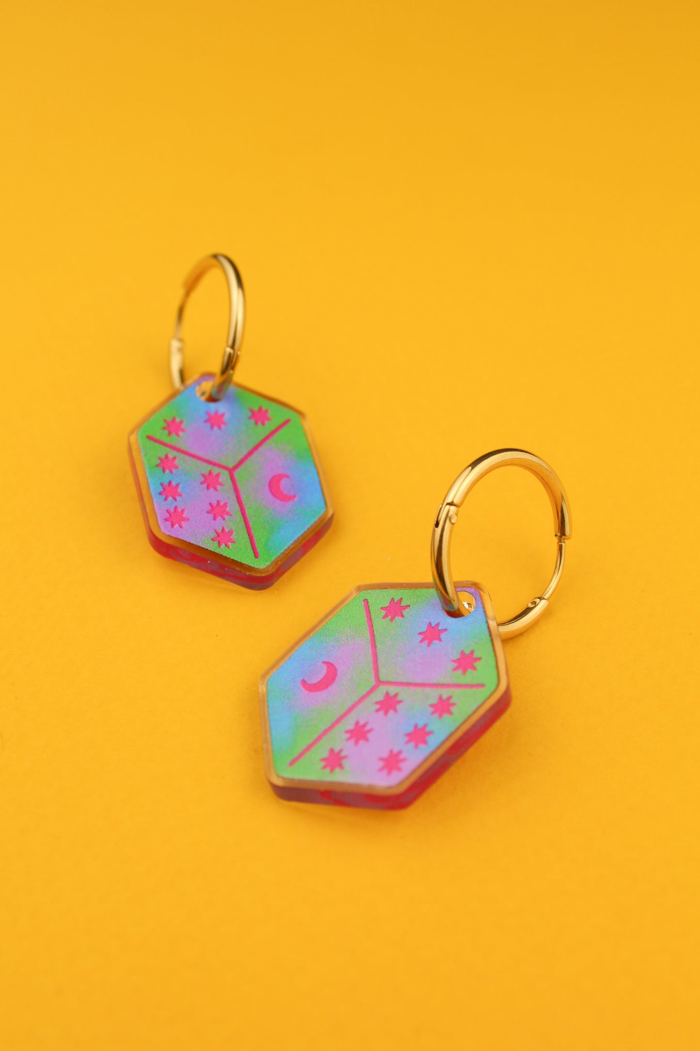 Galaxy Dice Earrings