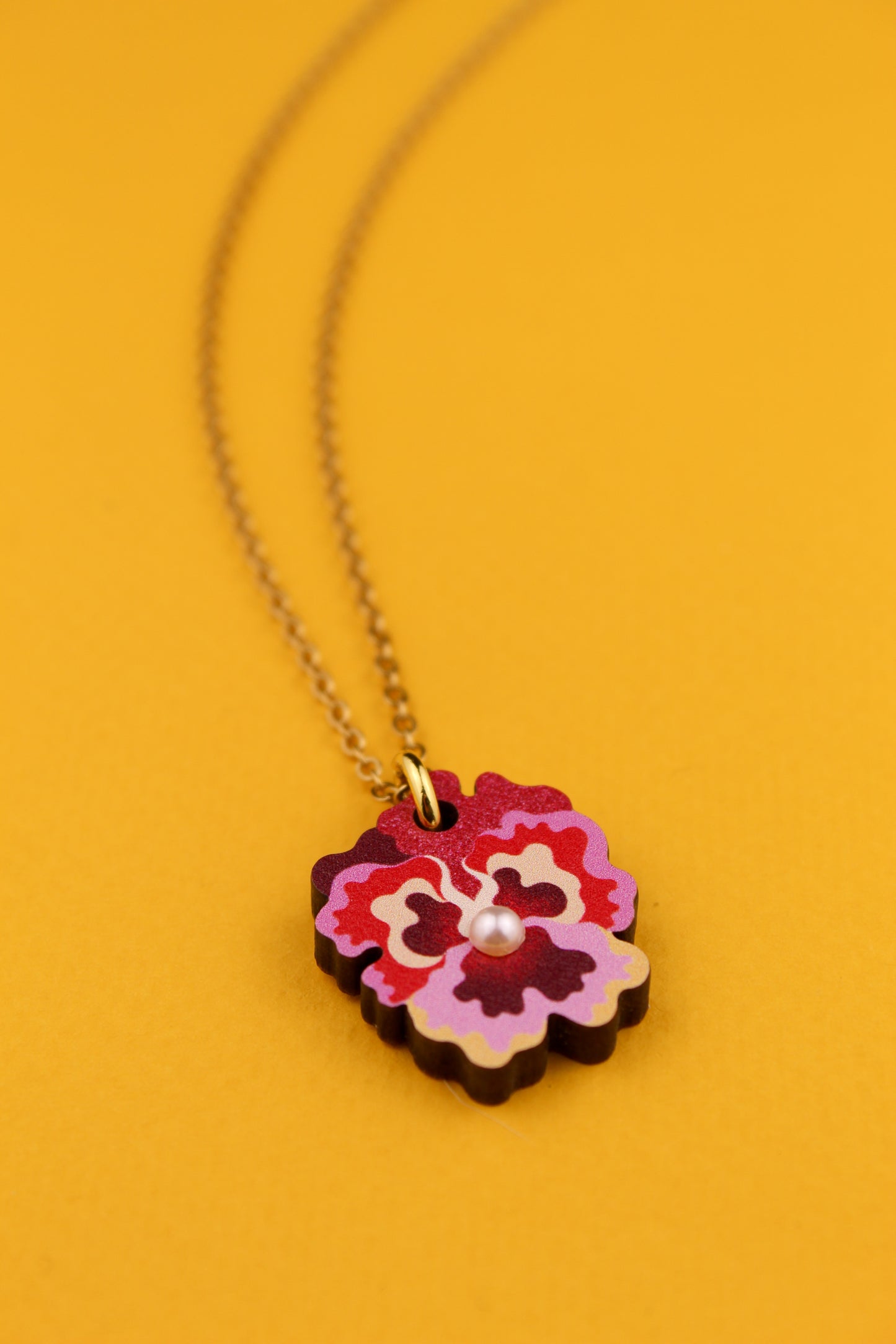 Pendentif Pensée Rouge