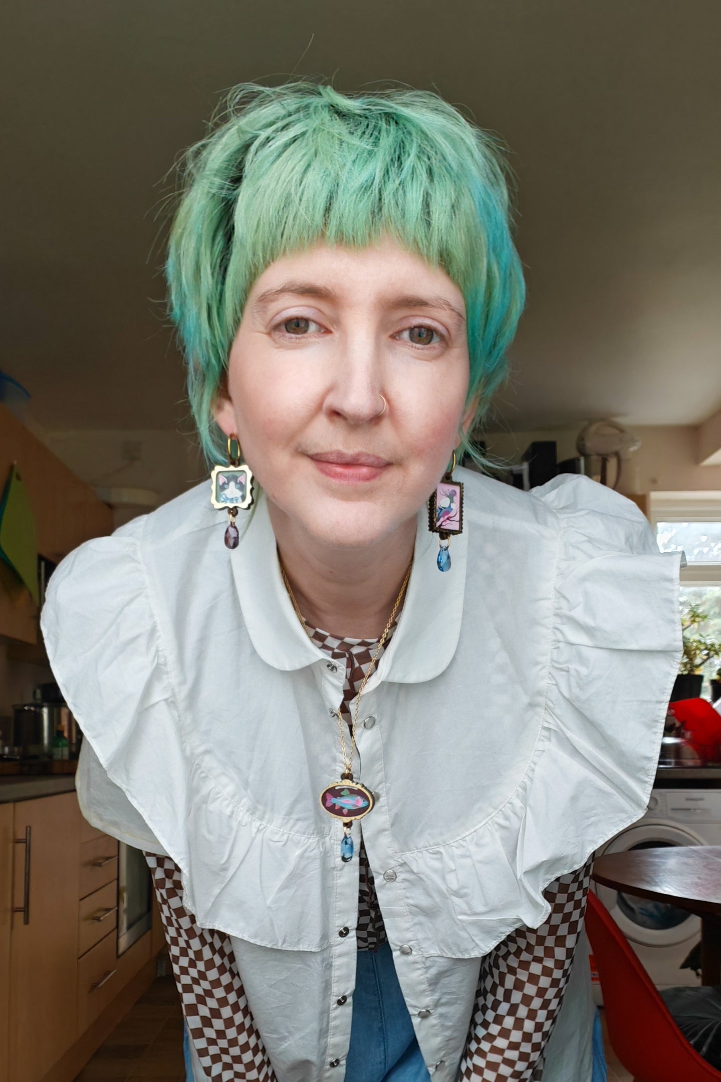 Cat Amongst The Pigeons Earrings PRE ORDER