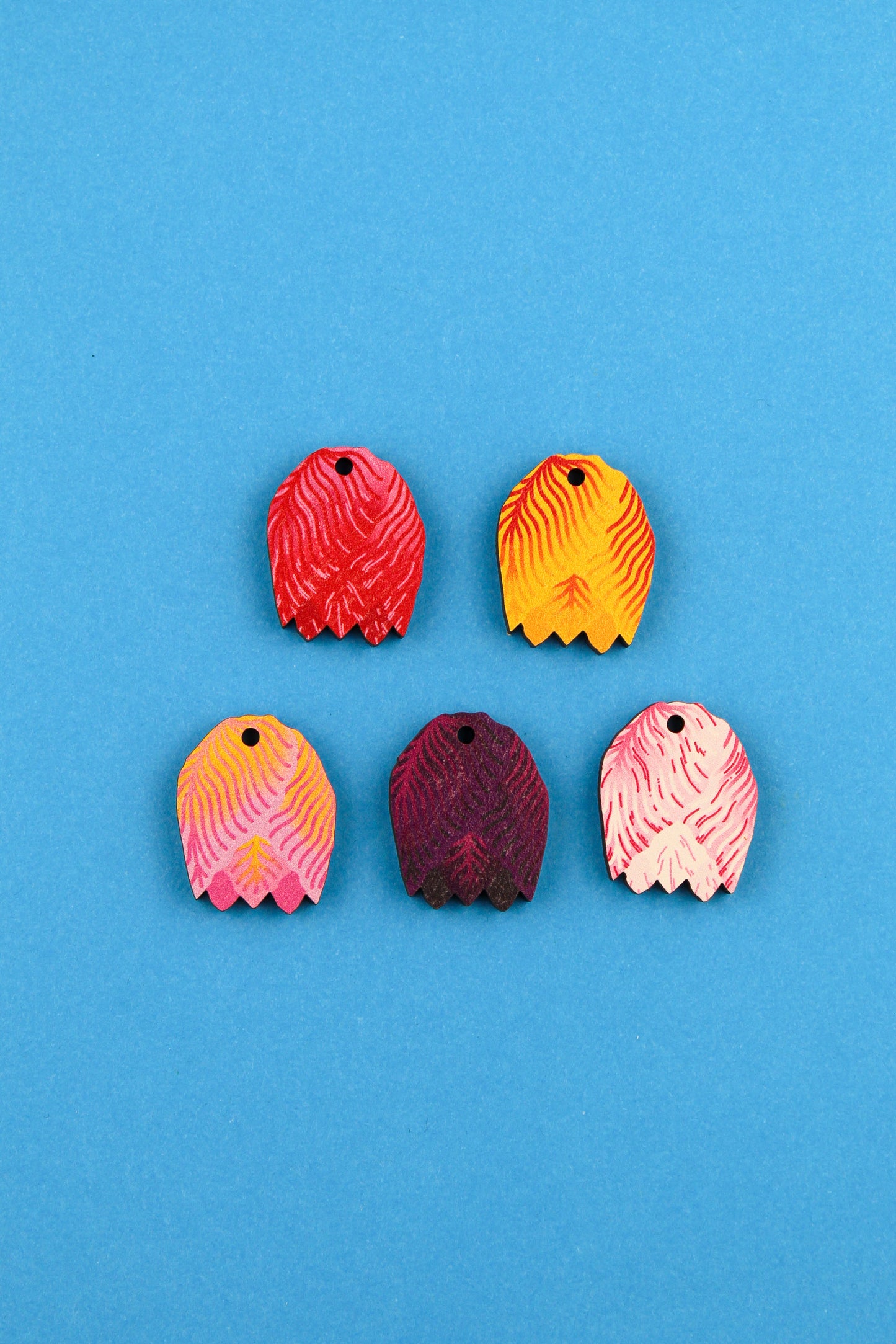 Tulip Earrings Set Charms Only