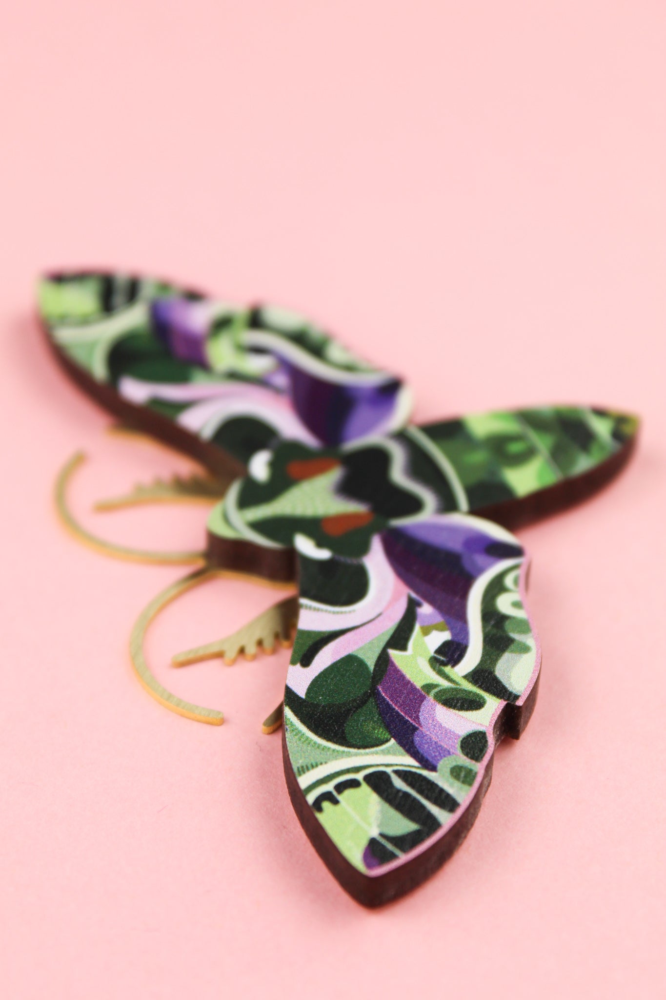 Flying Oleander Hawk-moth Brooch
