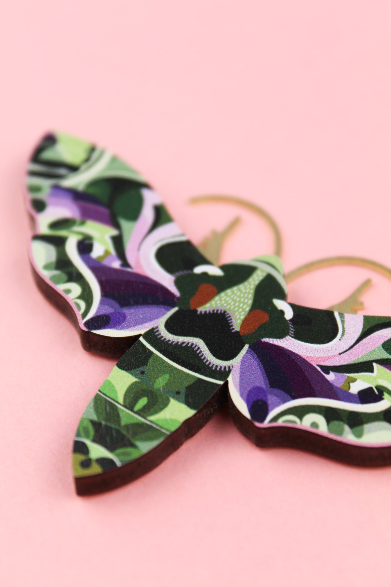 Flying Oleander Hawk-moth Brooch