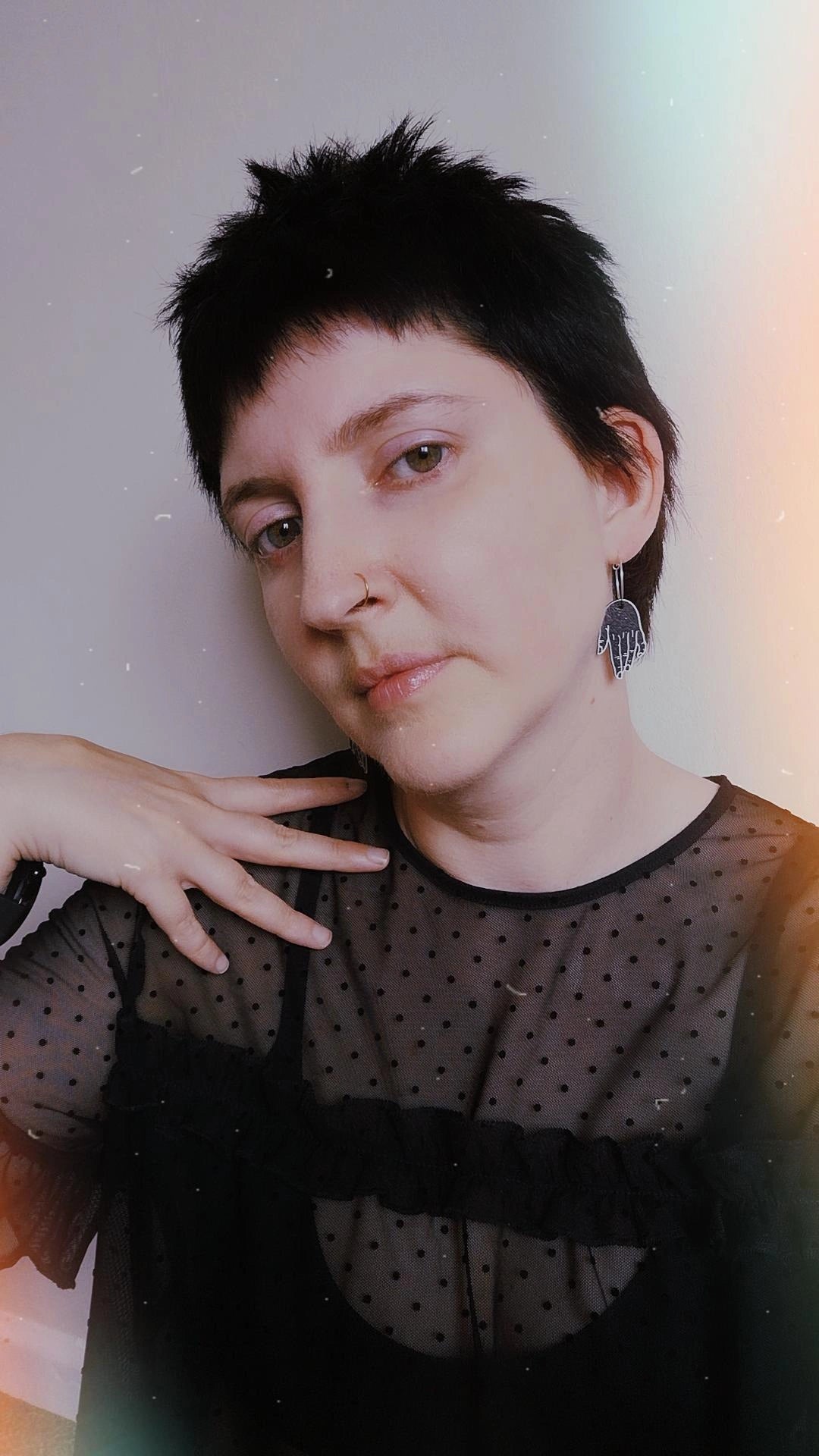 Mourning Hand Earrings