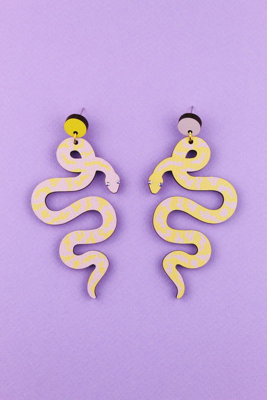 Pastel Snake Earrings