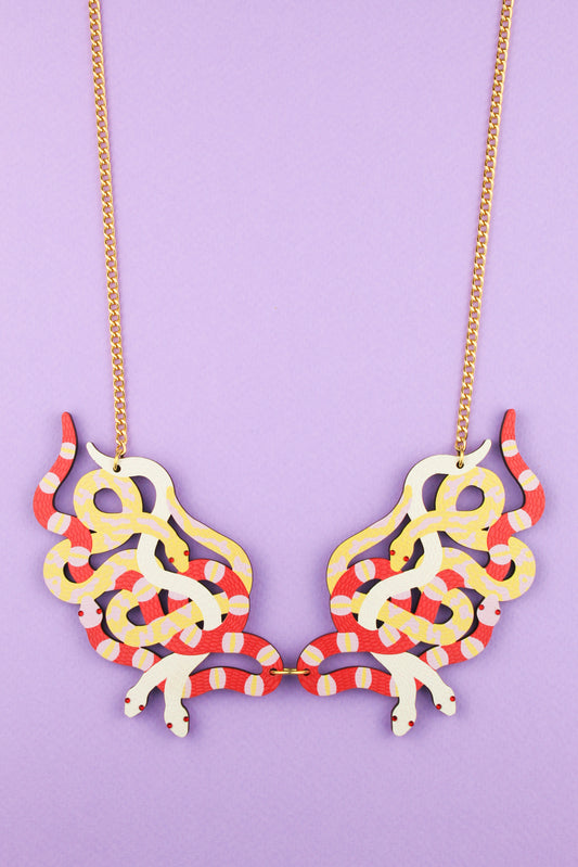 Albino Snake Pit Necklace