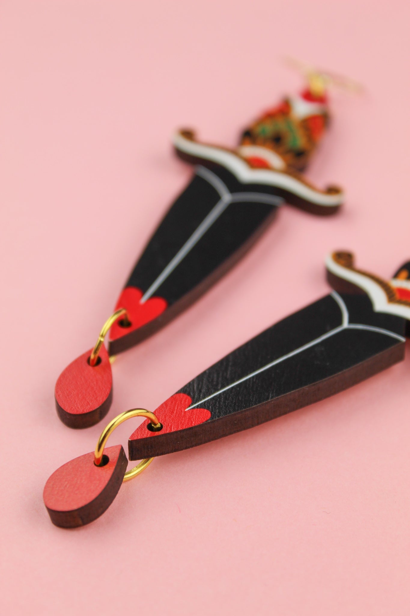 Boucles d'oreilles poignard
