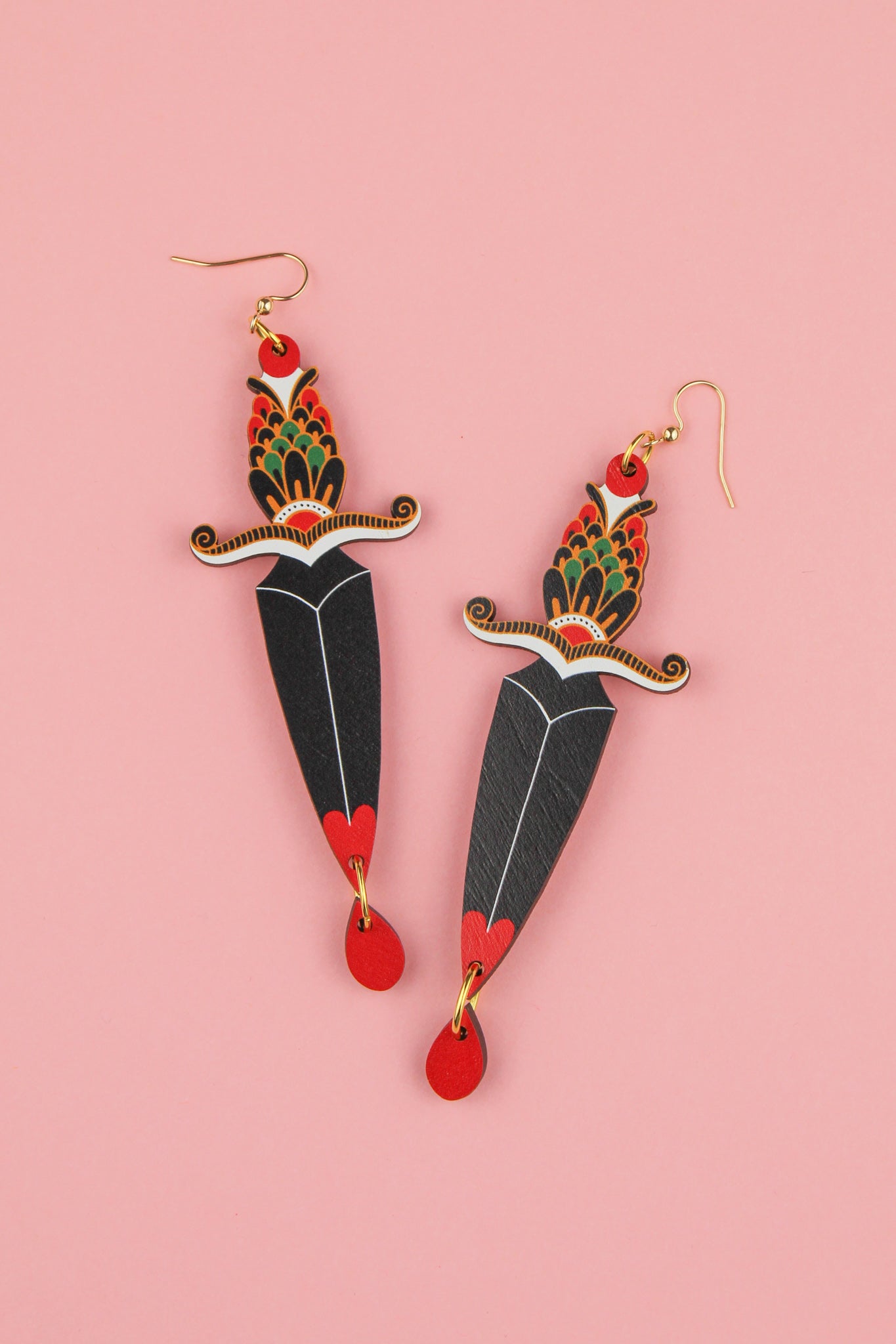 Boucles d'oreilles poignard
