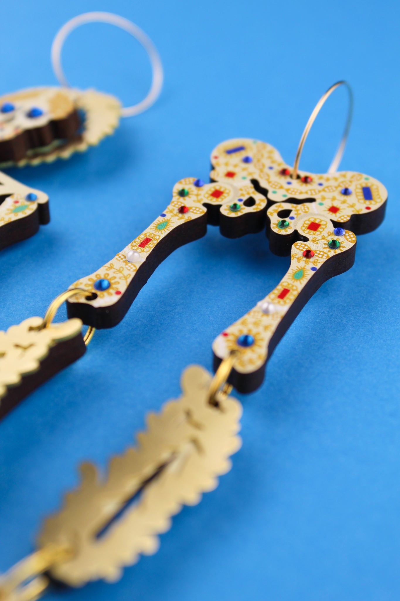 Bejewelled Bodies Skeleton Earrings