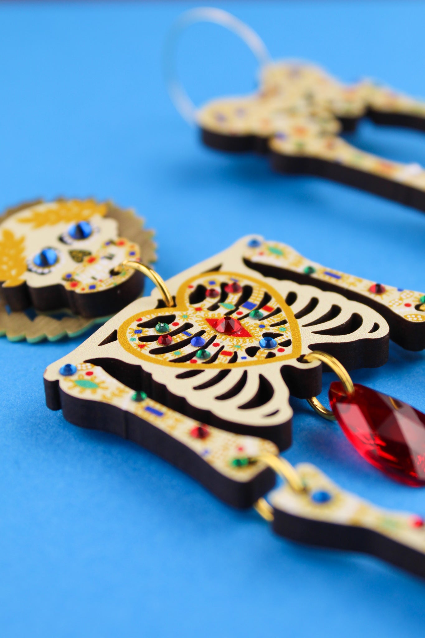 Bejewelled Bodies Skeleton Earrings