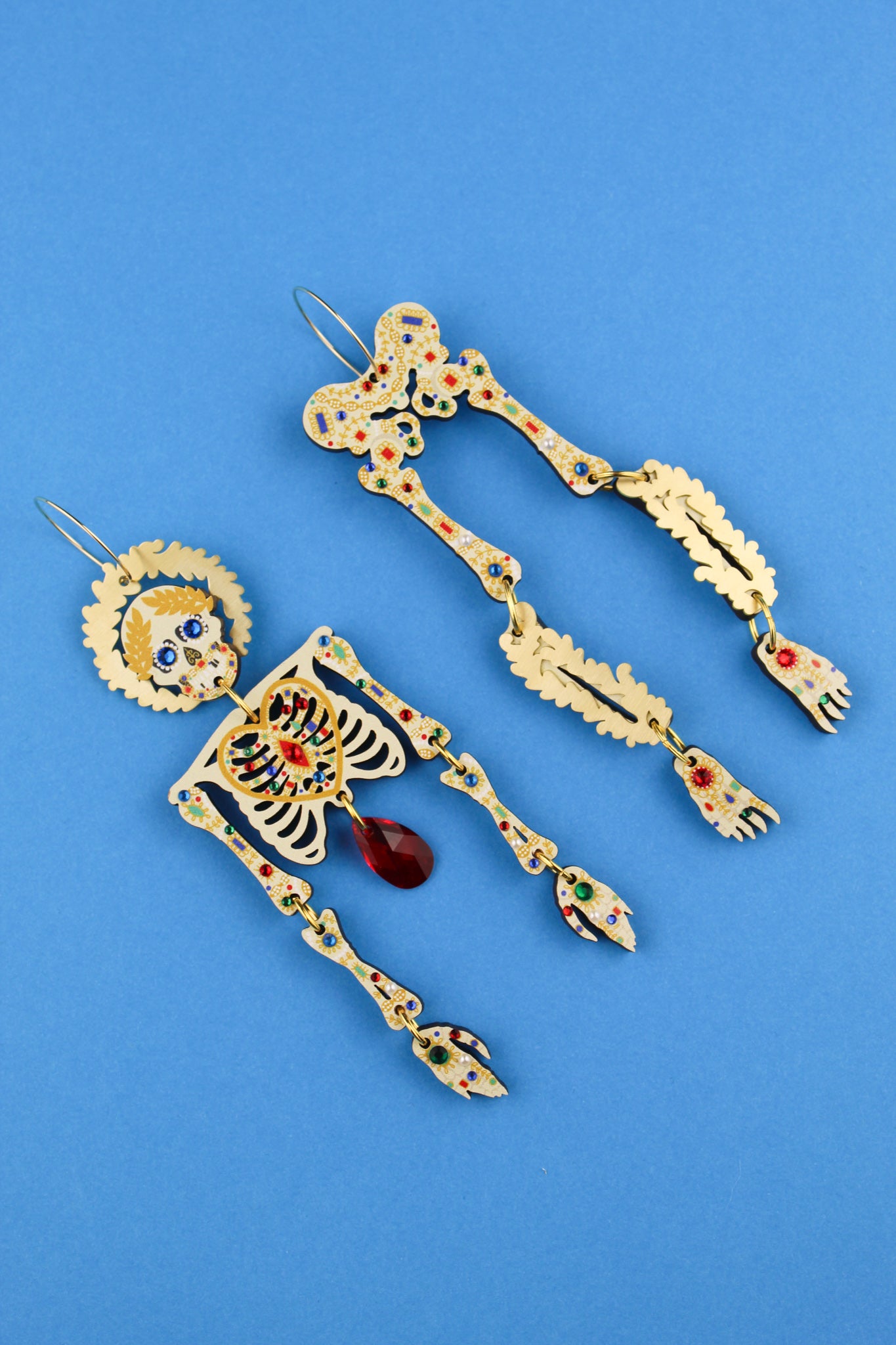 Bejewelled Bodies Skeleton Earrings